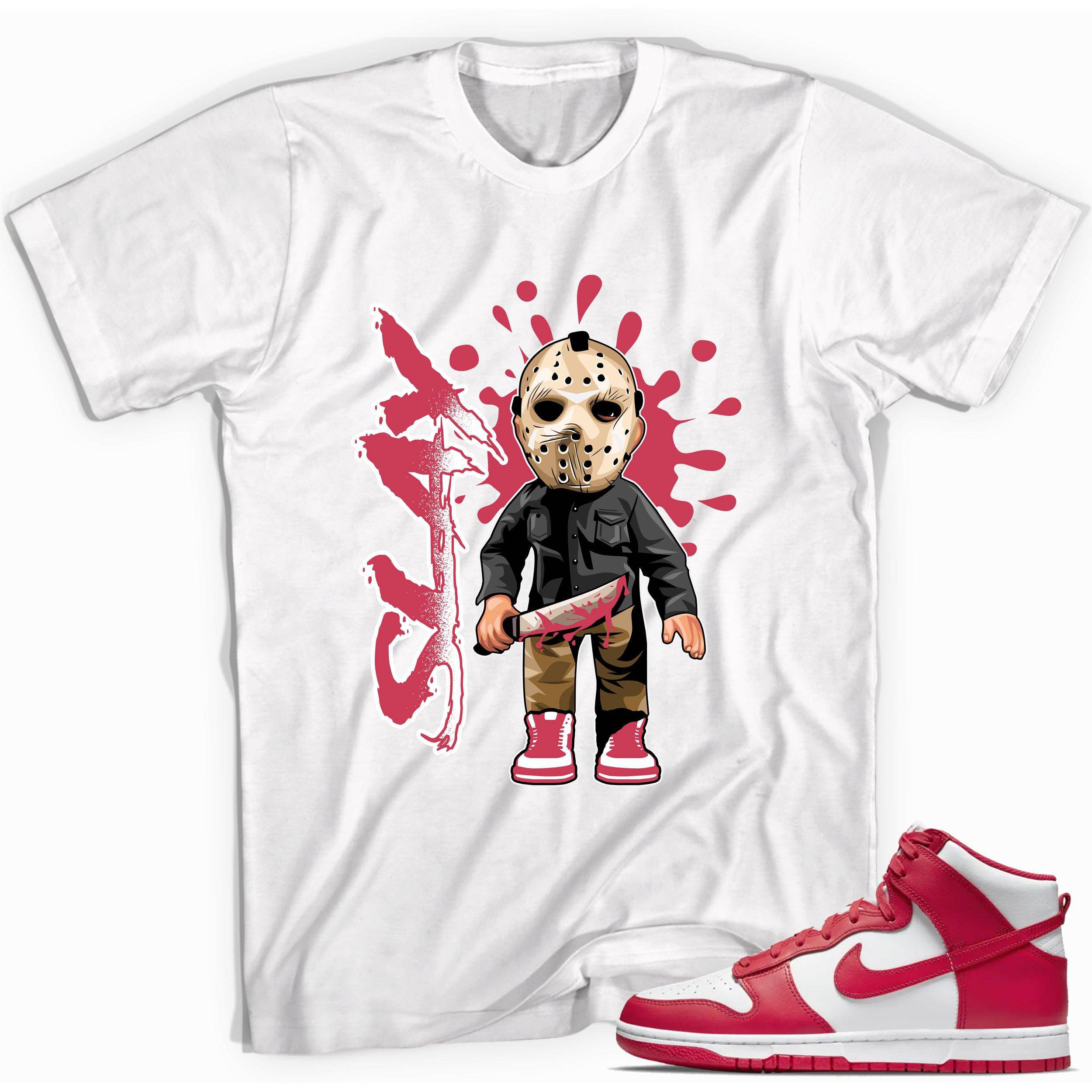 Dunk High Championship White Red Shirt Slay - Sneaker Shirts Outlet