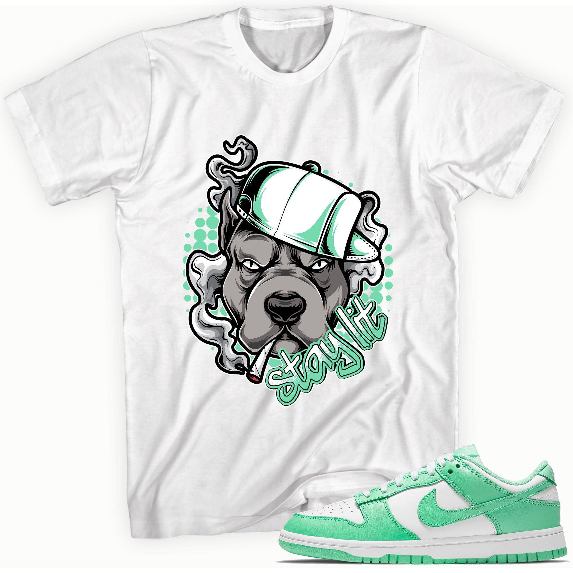 Dunk Low Green Glow Shirt Stay Lit