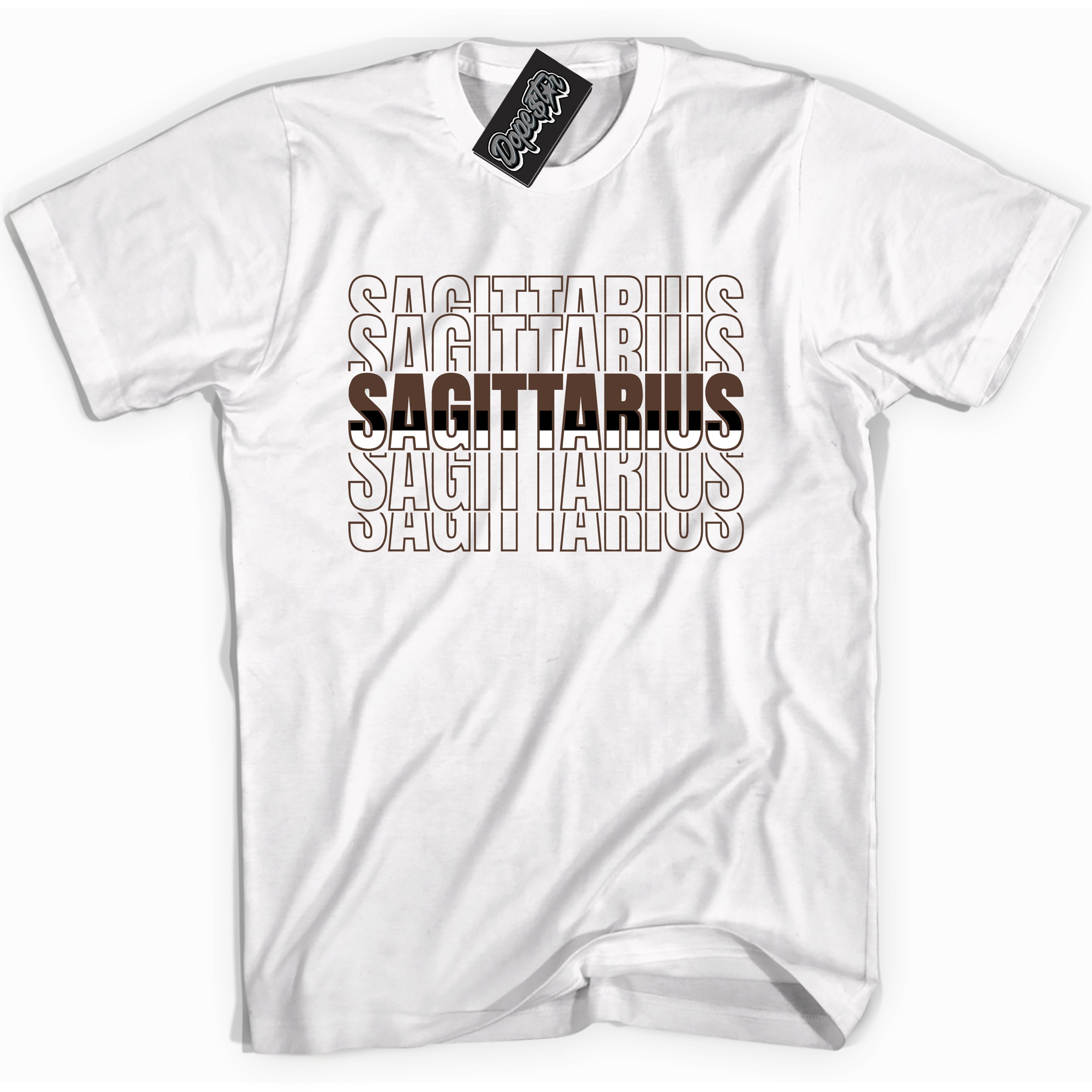 Cool White graphic tee with “ Sagittarius ” design, that perfectly matches Palomino 1s sneakers 