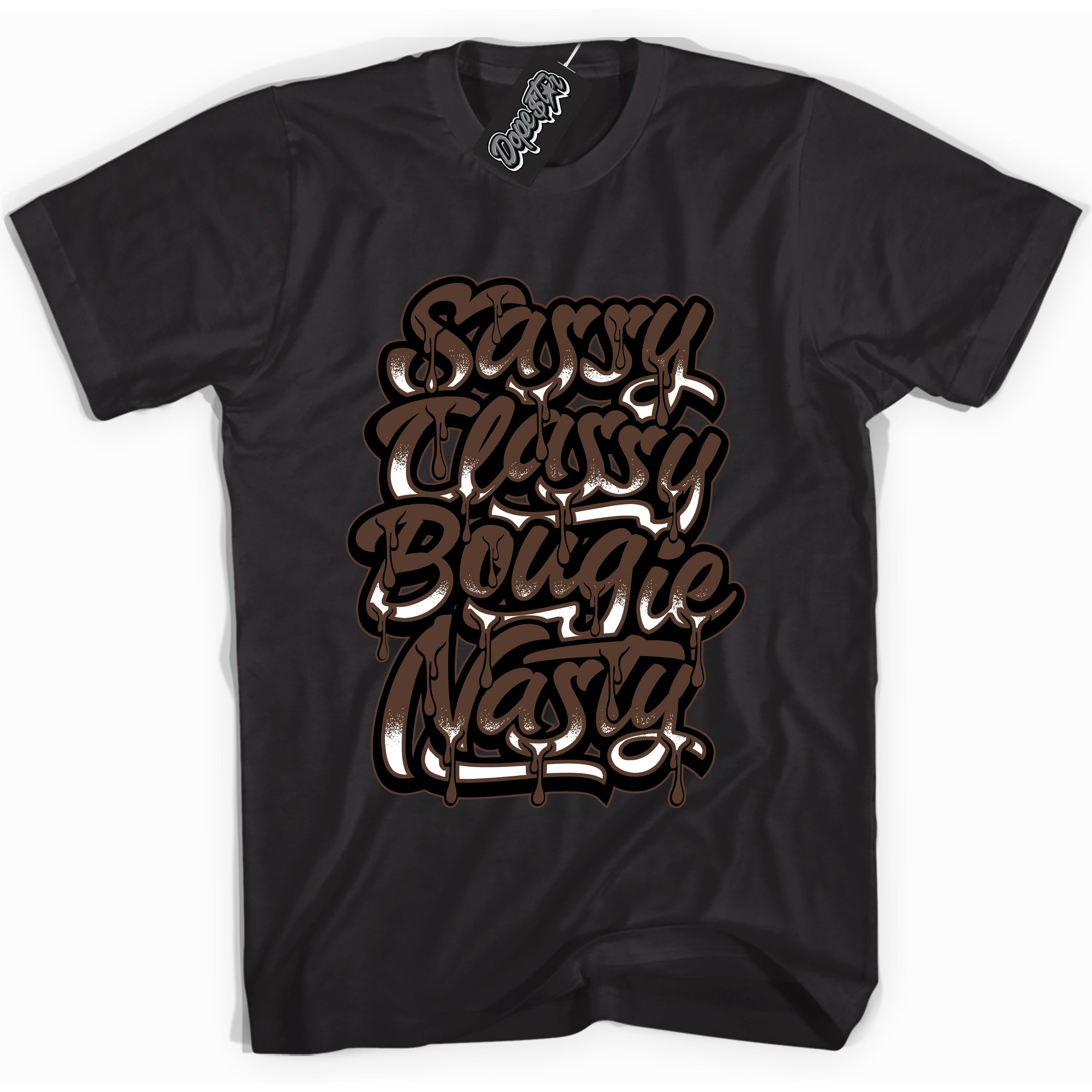 Cool Black graphic tee with “ Sassy Classy ” design, that perfectly matches Palomino 1s sneakers 