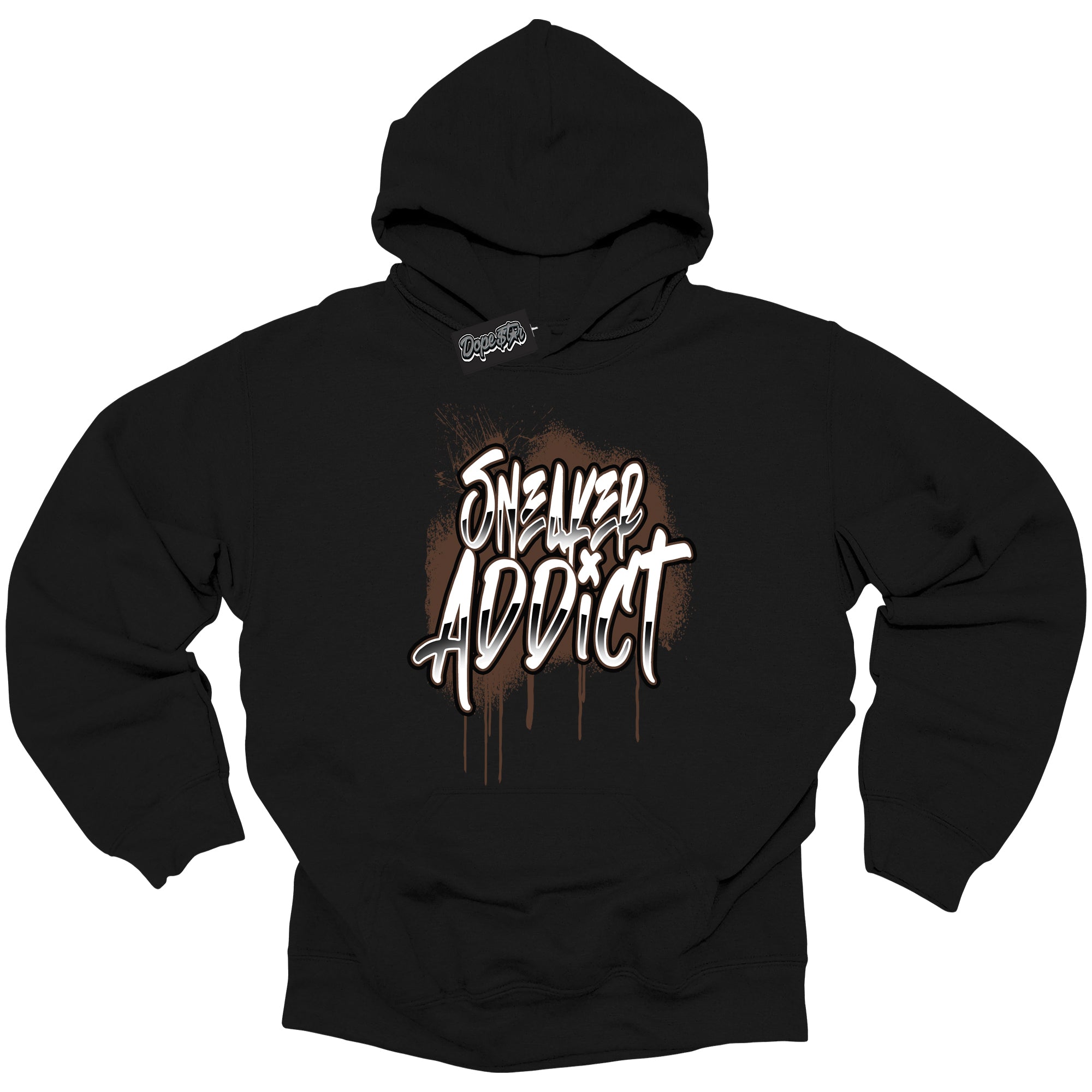 Cool Black Graphic DopeStar Hoodie with “ Sneaker Addict “ print, that perfectly matches Palomino 1s sneakers