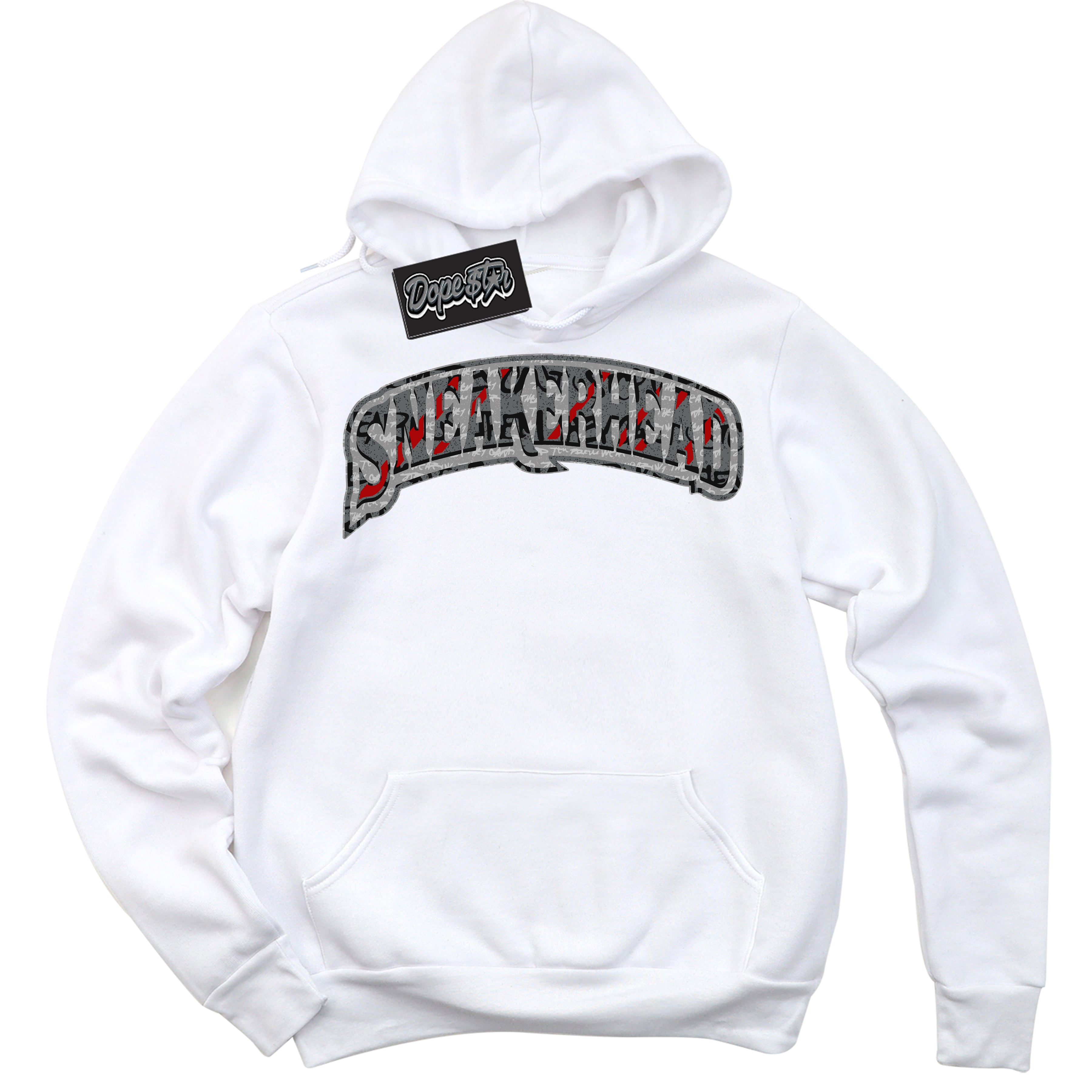 Cool White Hoodie with “ Sneakerhead ”  design that Perfectly Matches Rebellionaire 1s Sneakers.