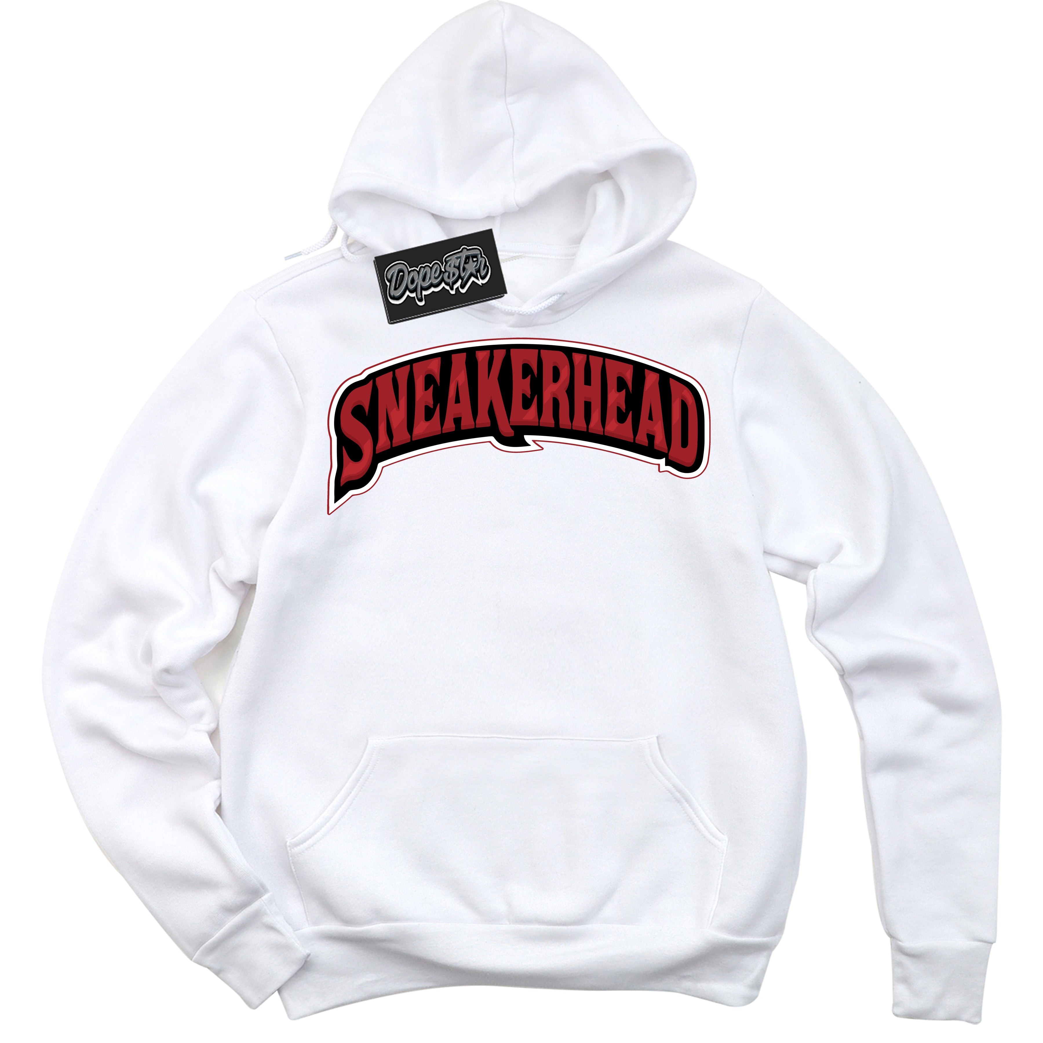 Cool White Hoodie With “ Sneakerhead “  Design That Perfectly Matches Lost And Found 1s Sneakers.