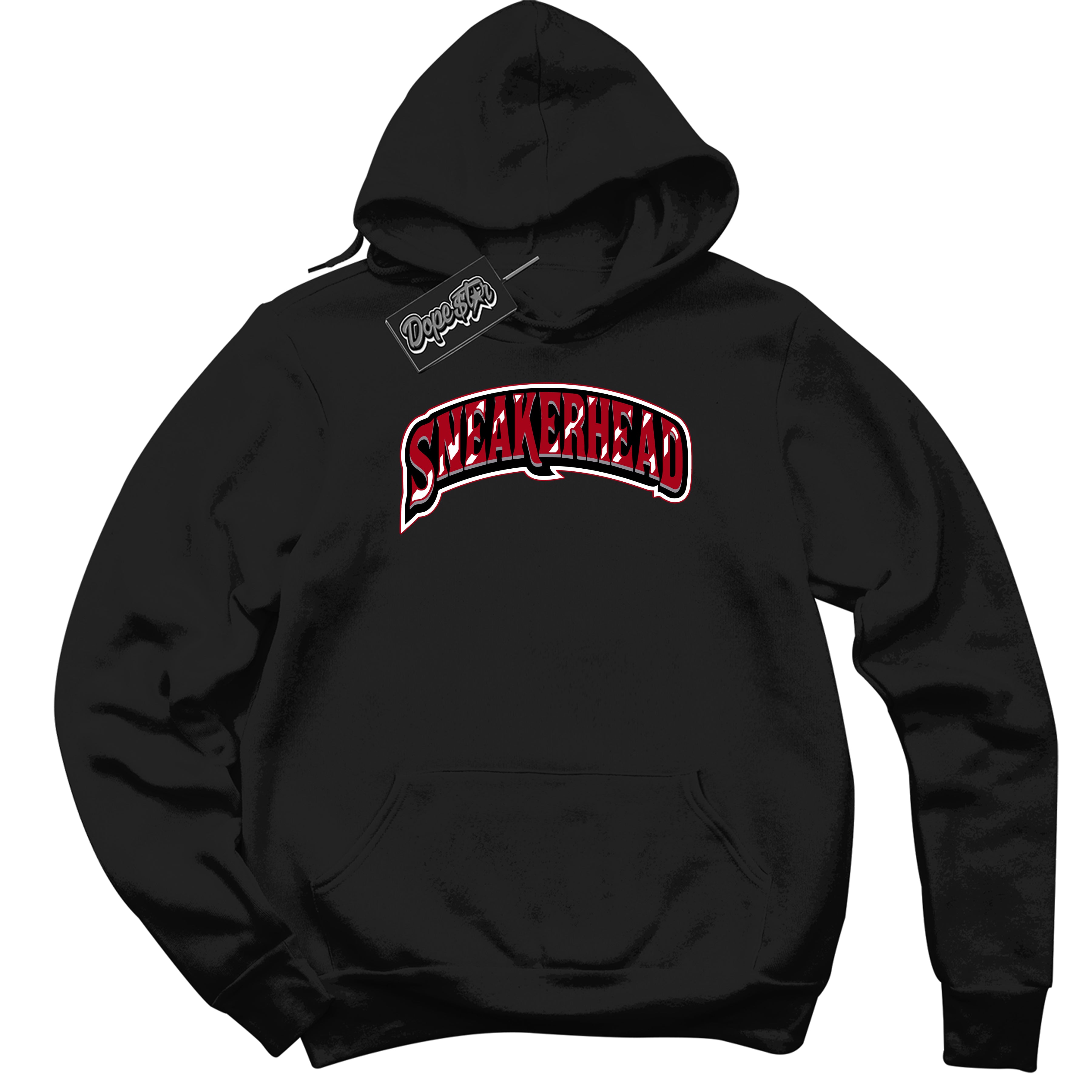 Cool Black Hoodie with “ Sneakerhead ”  design that Perfectly Matches  Bred Reimagined 4s Jordans.