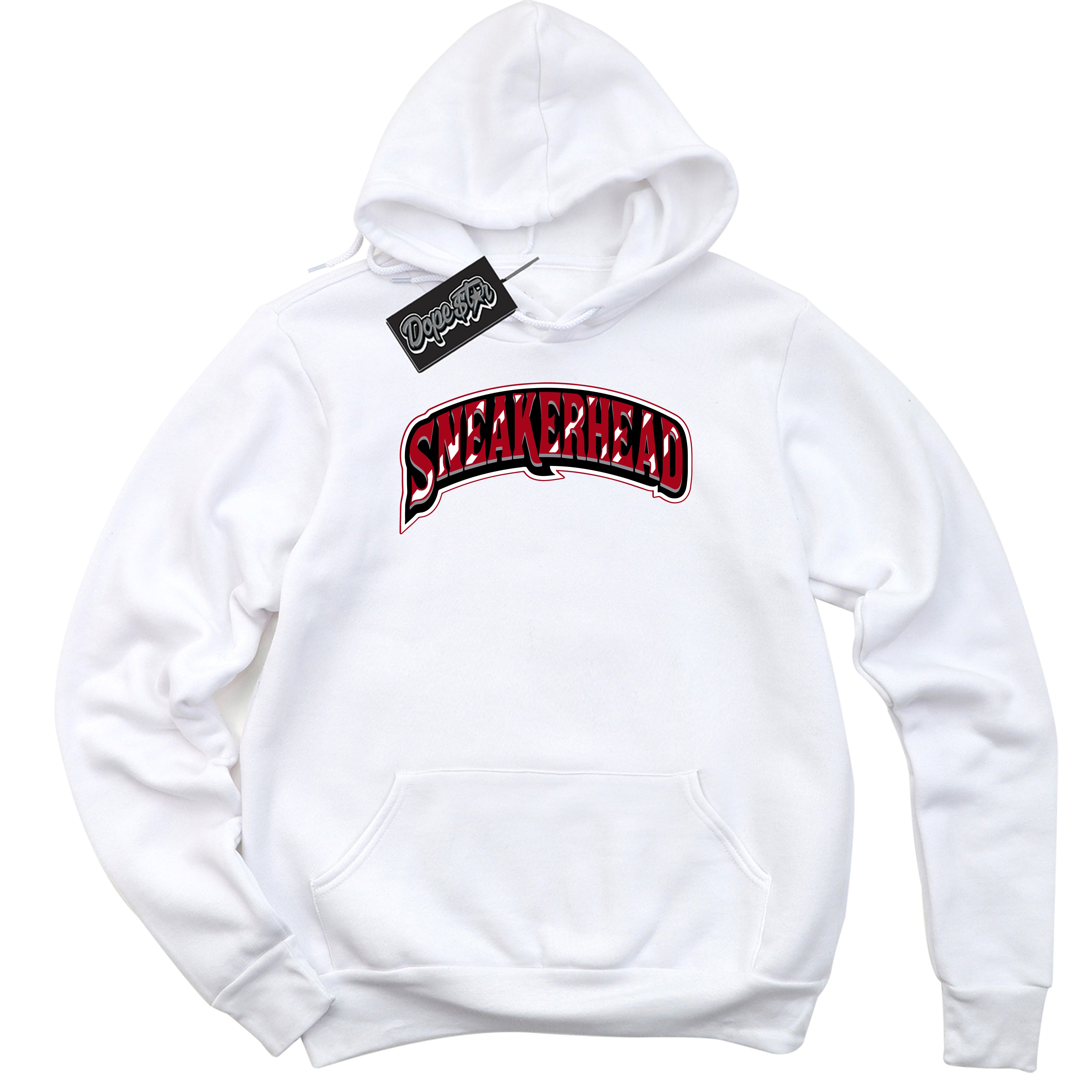 Cool White Hoodie with “ Sneakerhead ”  design that Perfectly Matches Bred Reimagined 4s Jordans.