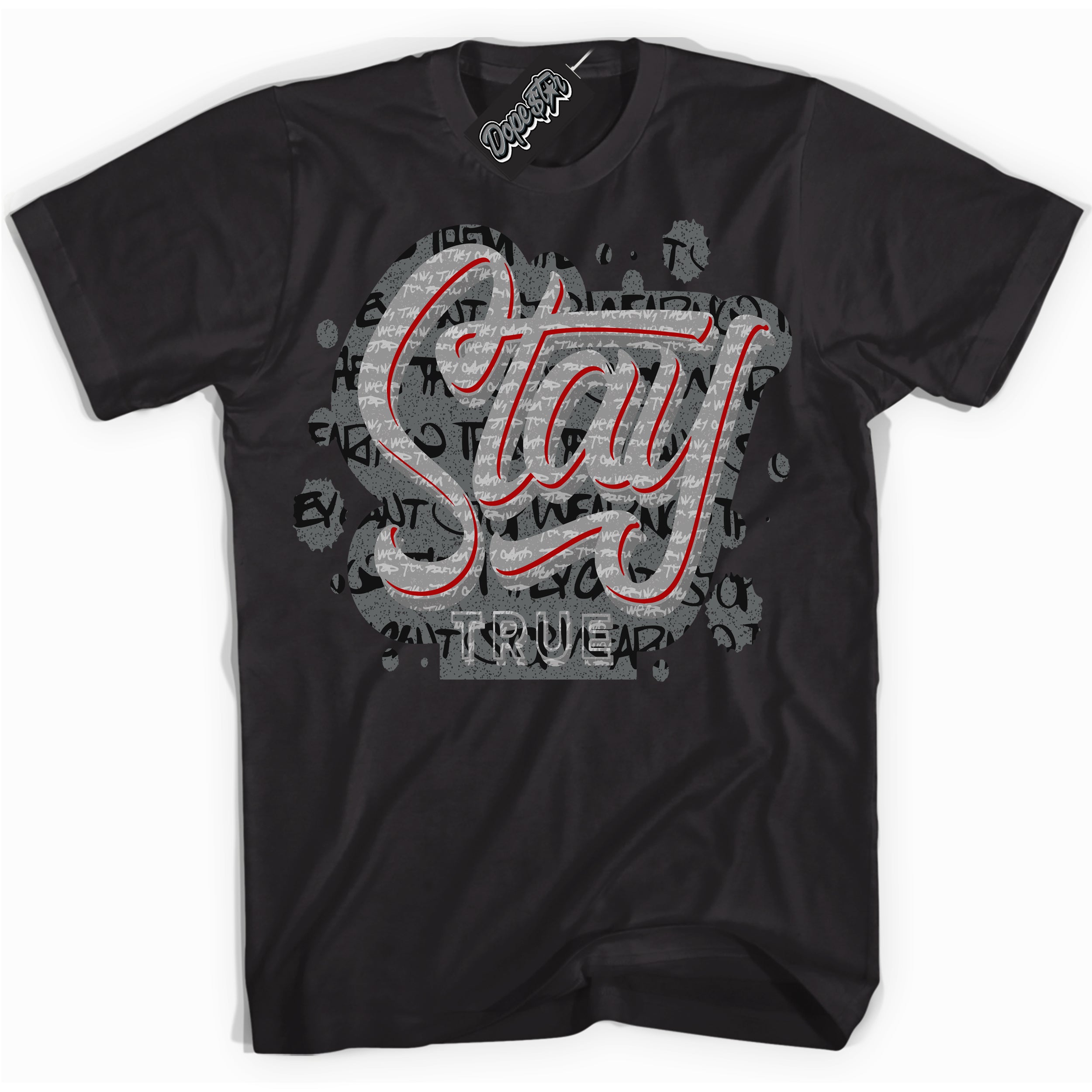 Cool Black Shirt with “ Stay True ” design that perfectly matches Rebellionaire 1s Sneakers.