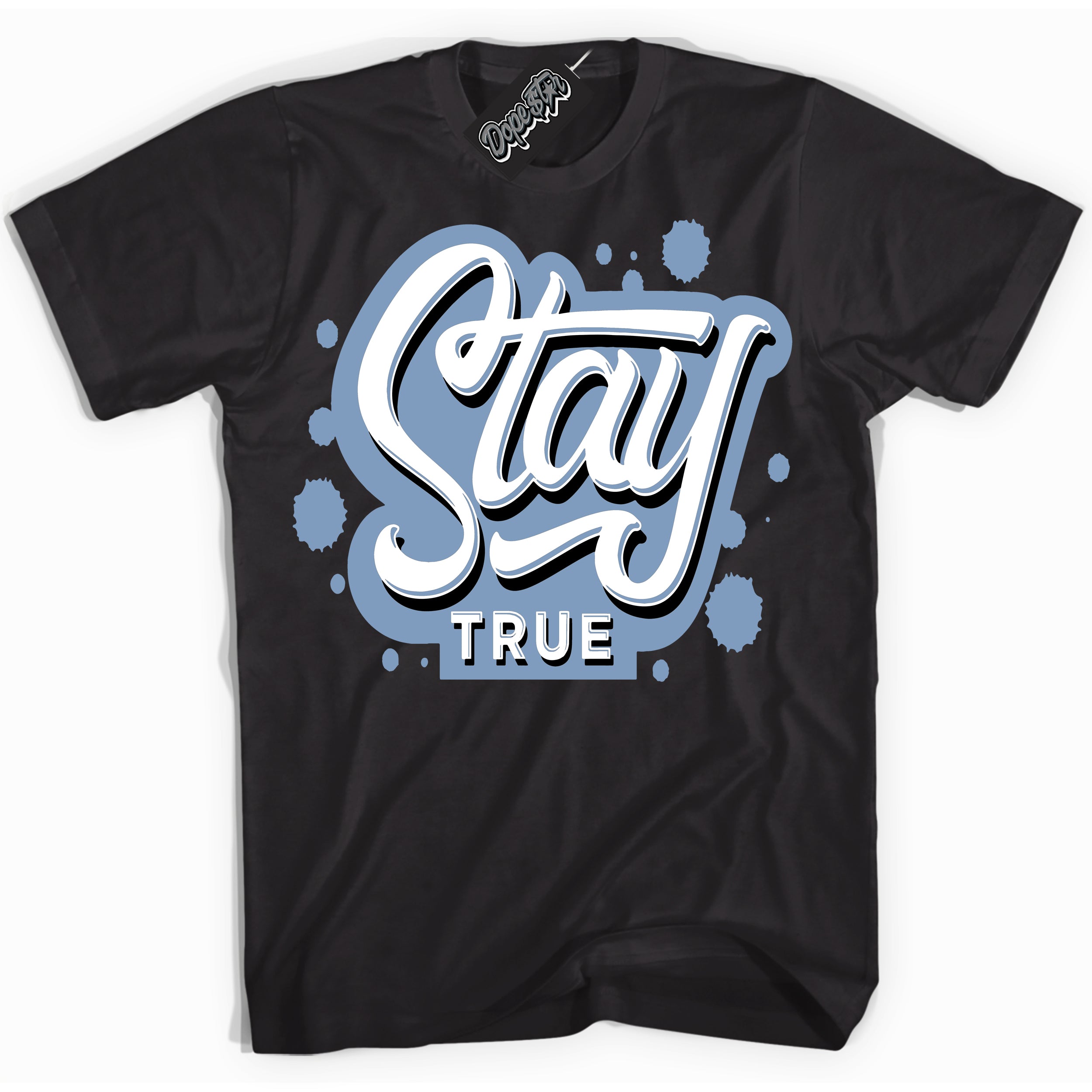 Cool Black Shirt with “ Stay True” design that perfectly matches Reverse Oreo 6s Sneakers.