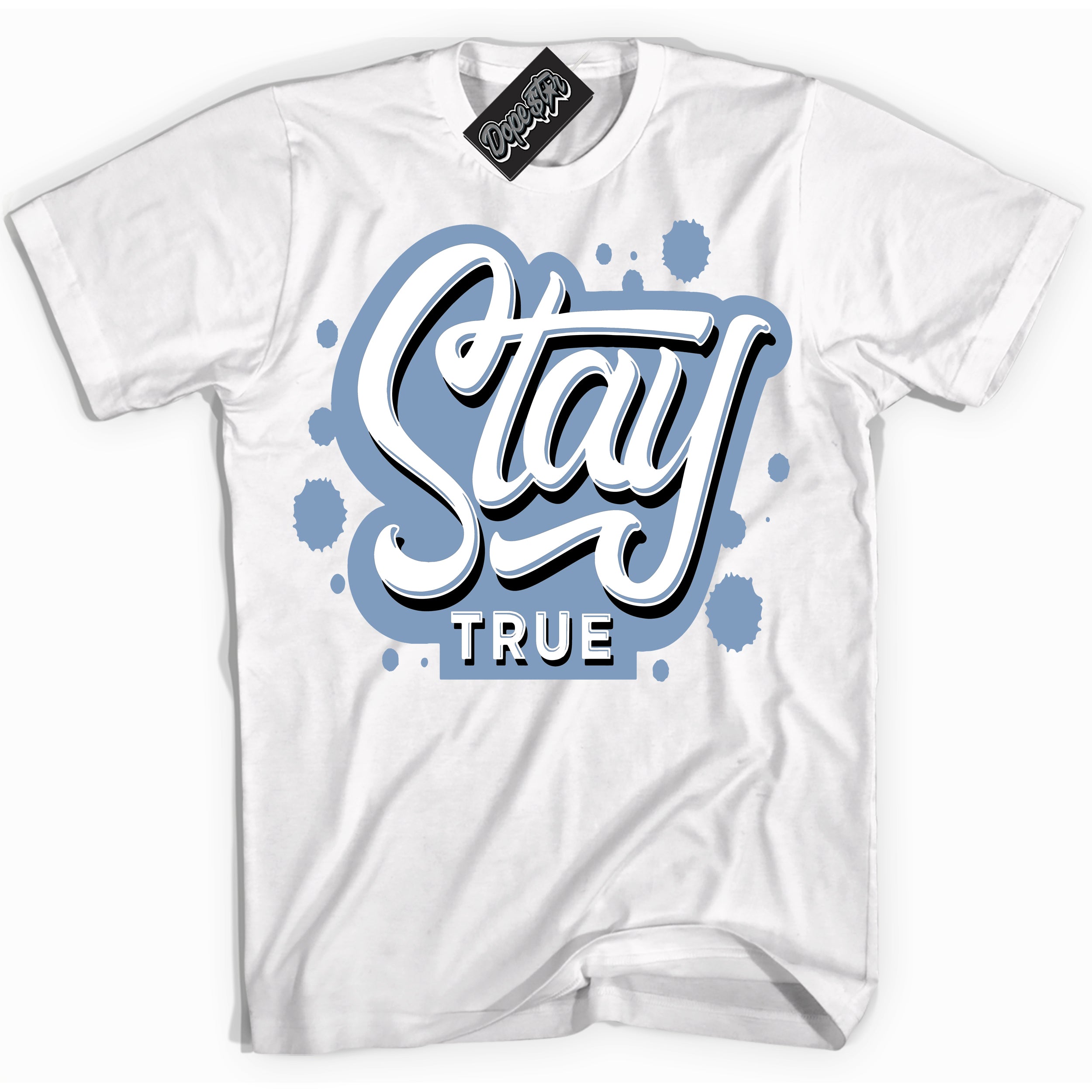 Cool White Shirt with “ Stay True” design that perfectly matches Reverse Oreo 6s Sneakers.