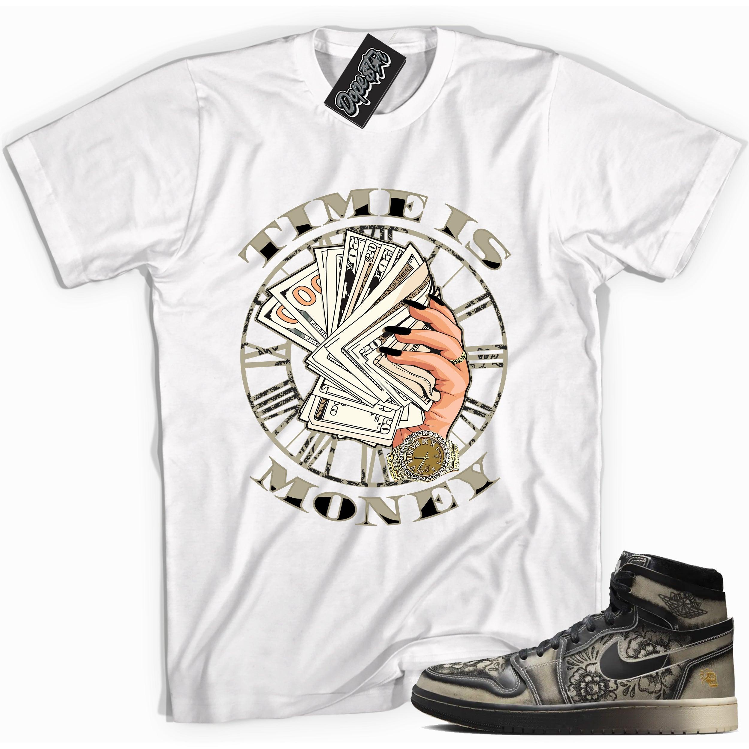 Air Jordan 1 High Zoom Comfort 2 Dia de Muertos Shirt - TIME IS MONEY - Sneaker Shirts Outlet