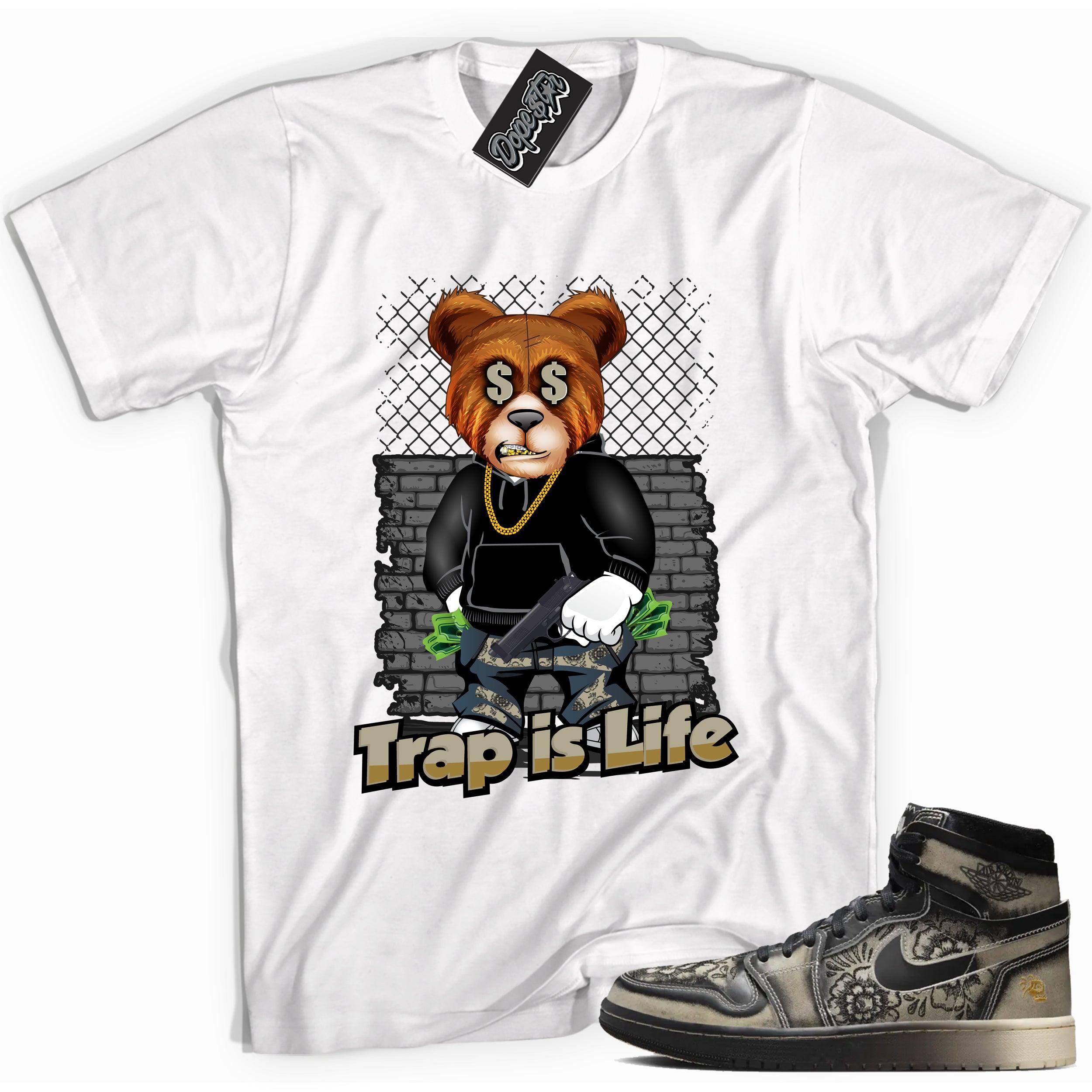 Air Jordan 1 High Zoom Comfort 2 Dia de Muertos Shirt - TRAP IS LIFE - Sneaker Shirts Outlet