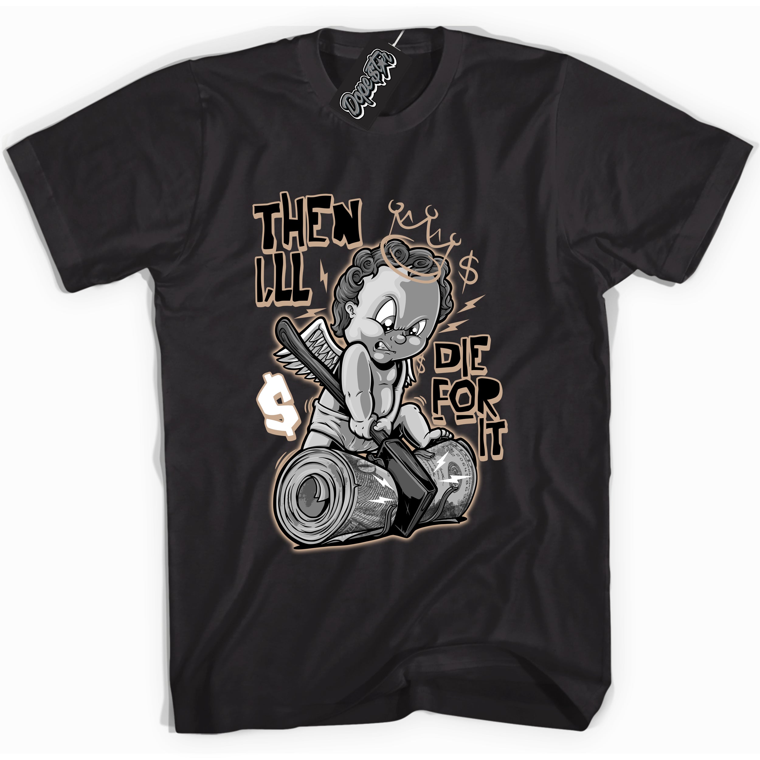 Cool Black graphic tee with “ Then I'll ” design, that perfectly matches Palomino 1s sneakers 