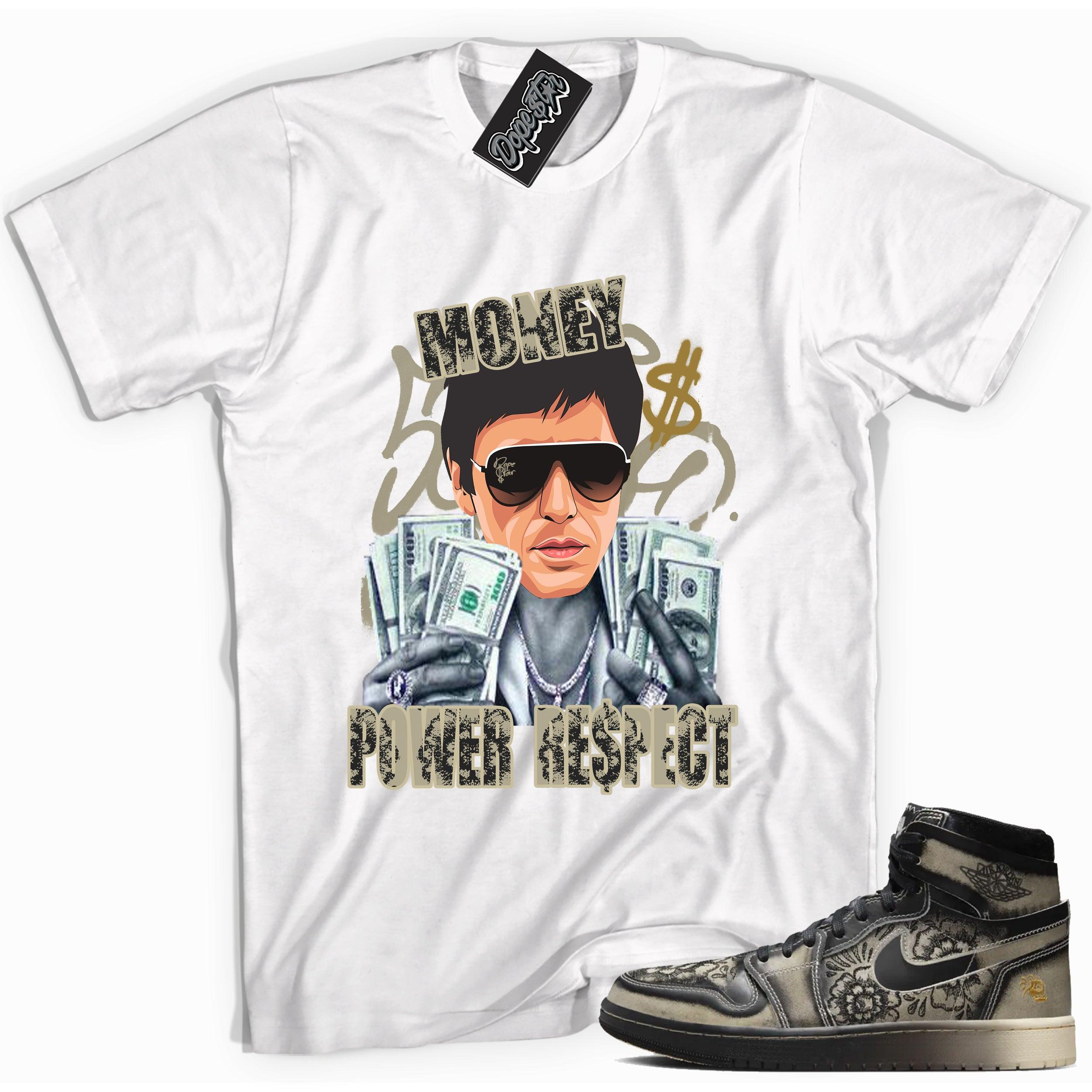 Air Jordan 1 High Zoom Comfort 2 Dia de Muertos Shirt - Tony Montana - Sneaker Shirts Outlet