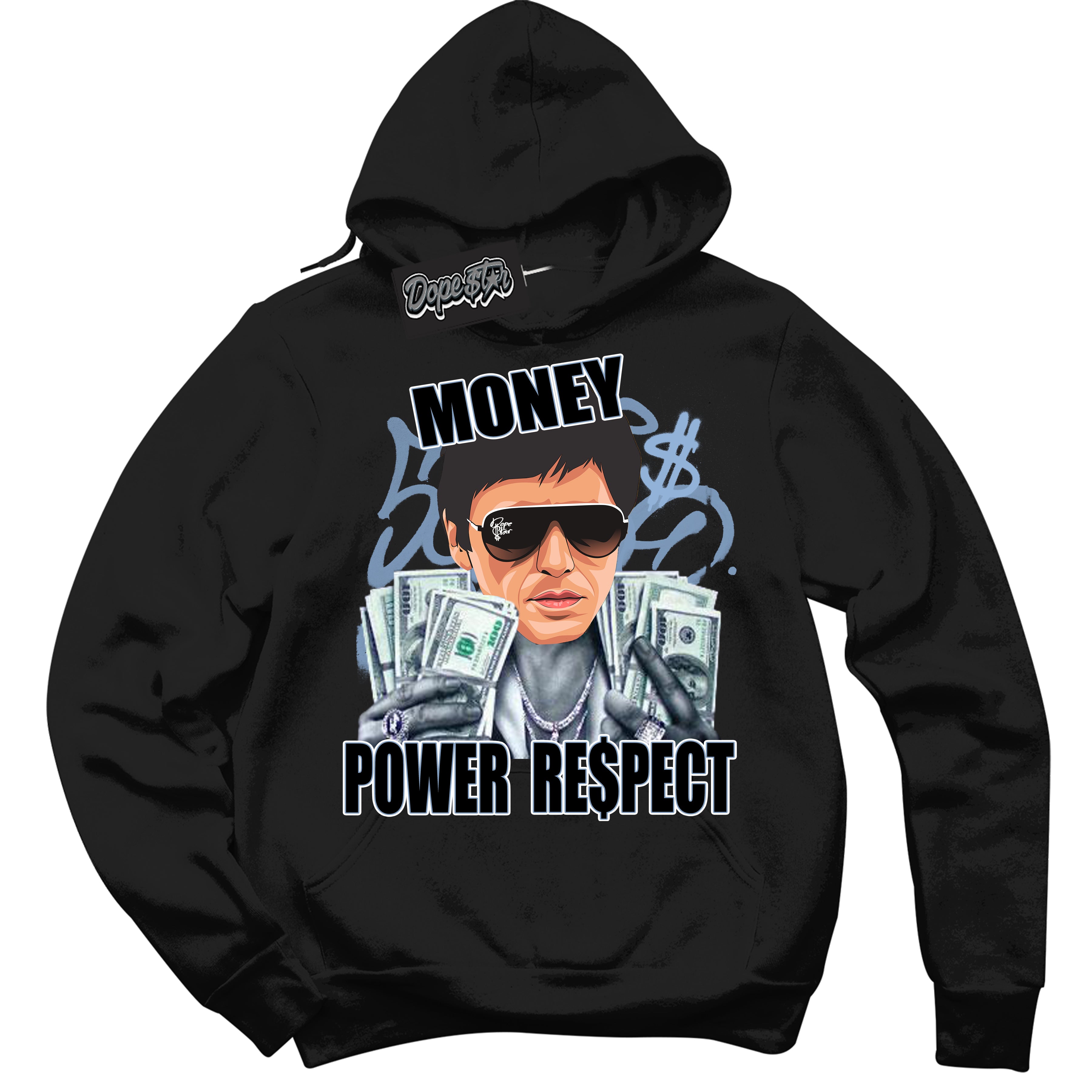 Cool Black Hoodie with “ Tony Montana ”  design that Perfectly Matches Reverse Oreo 6s Sneakers.