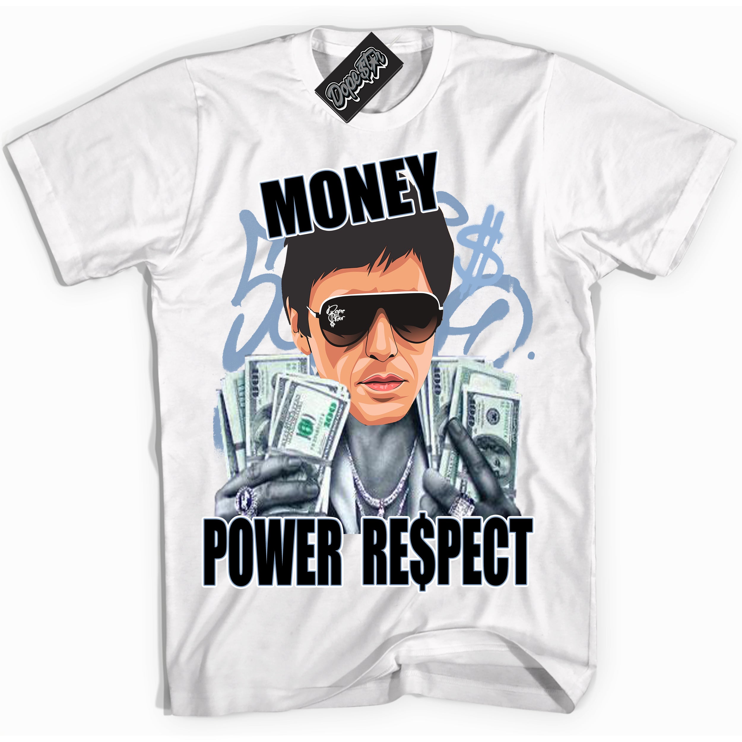 Cool White Shirt with “ Tony Montana” design that perfectly matches Reverse Oreo 6s Sneakers.