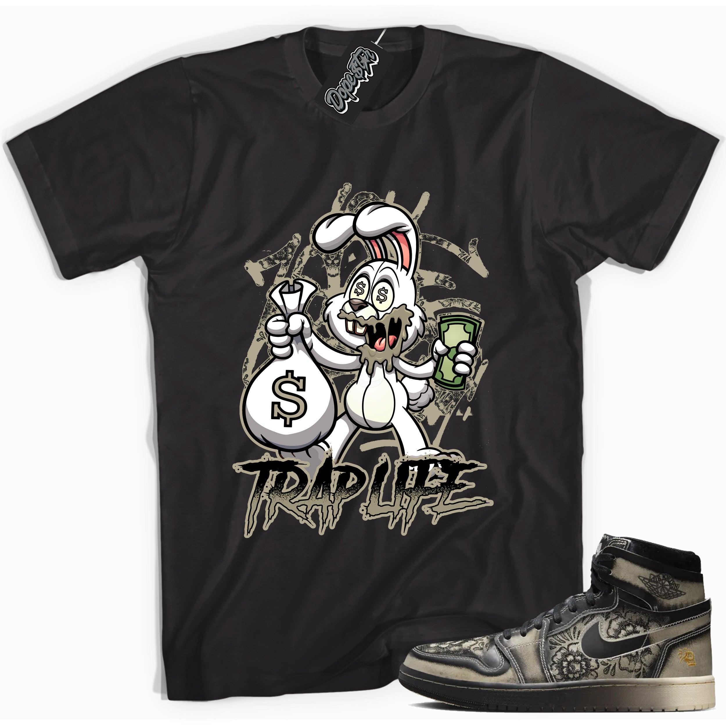 Air Jordan 1 High Zoom Comfort 2 Dia de Muertos Shirt - Trap Rabbit - Sneaker Shirts Outlet
