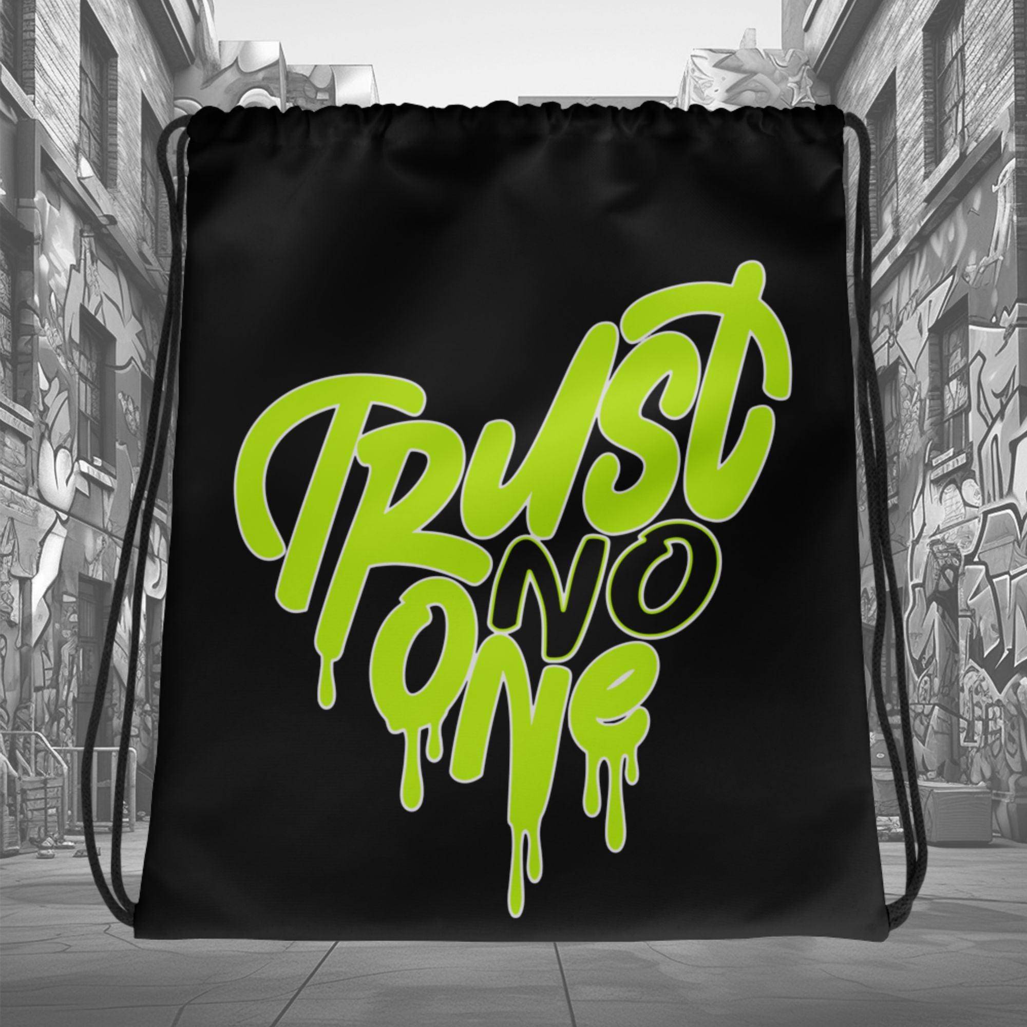 1s High Visionaire Drawstring Bag Trust No One Heart - Sneaker Shirts Outlet