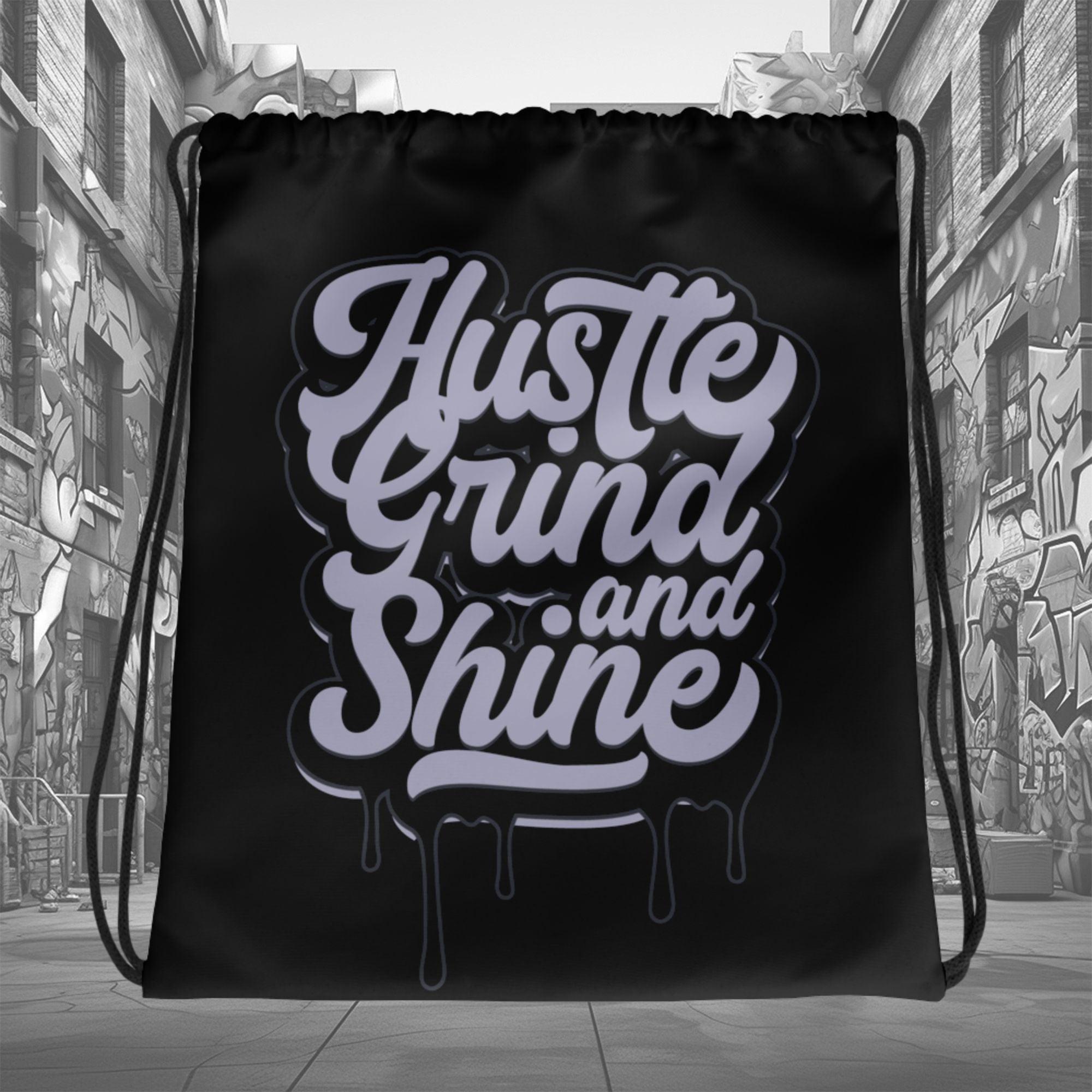 Amazing Black Hustle Grind and Shine Drawstring Bag Air Jordan 8 Winterized photo.