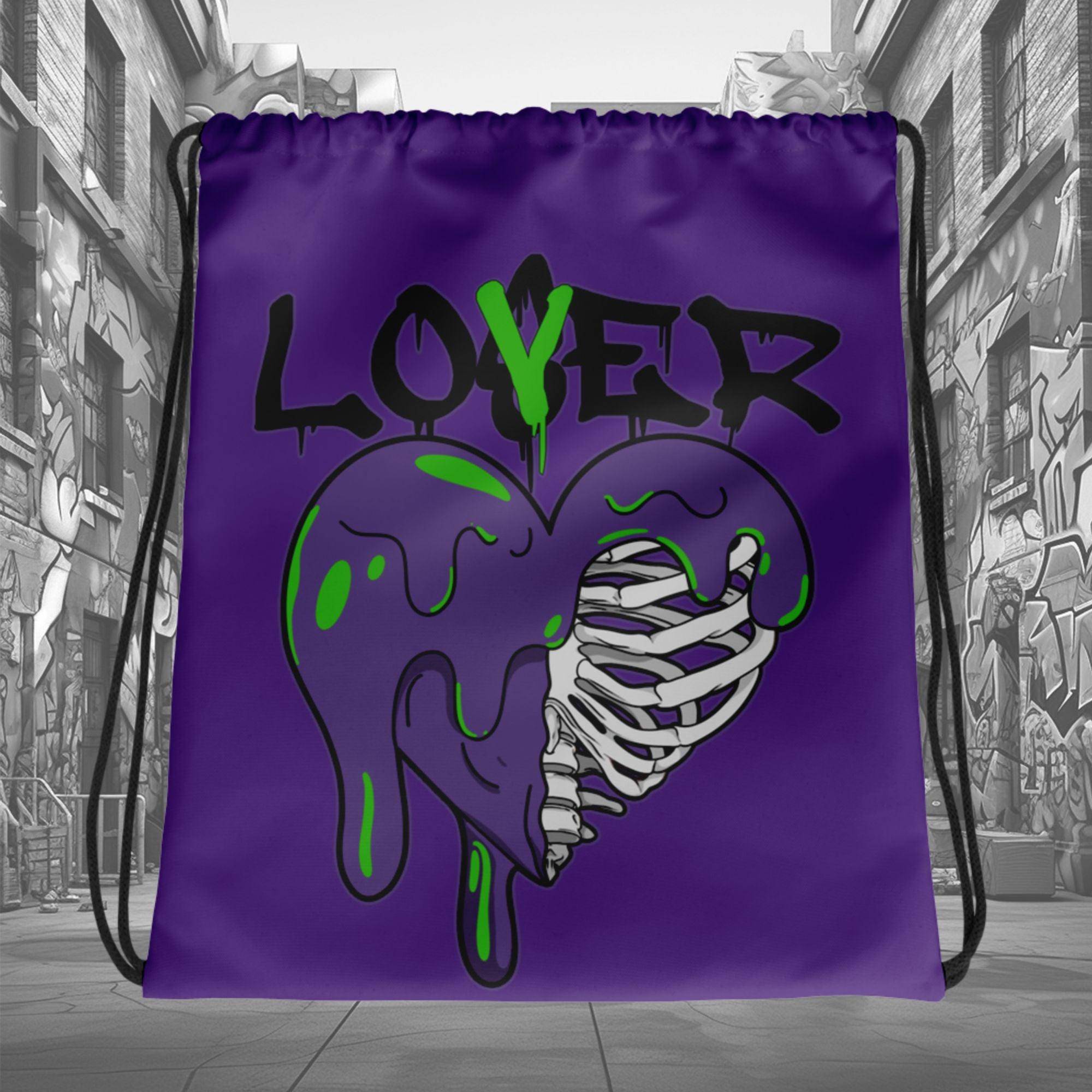 13s Court Purple Drawstring Bag Lover - Sneaker Shirts Outlet