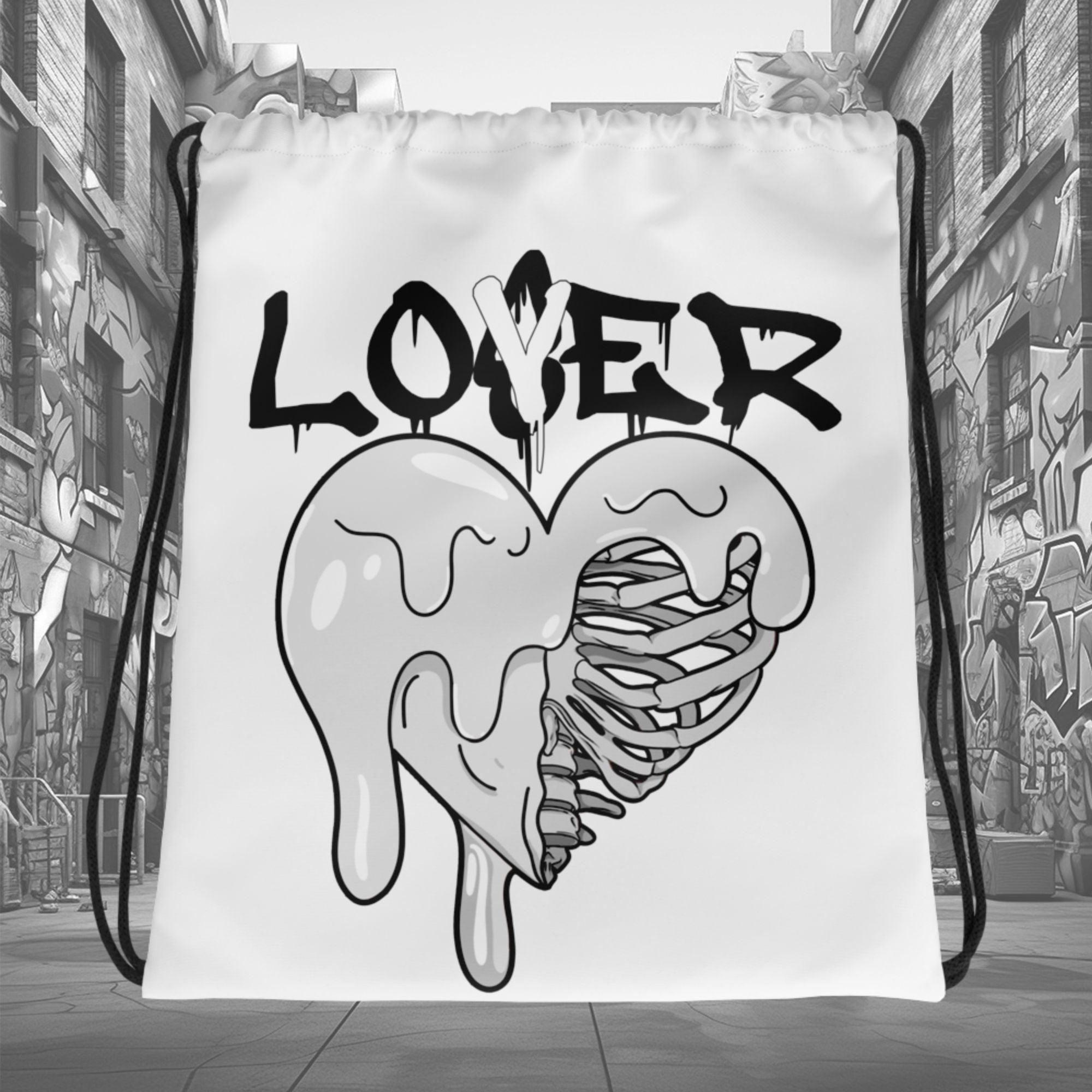 Lover Loser Drawstring Bag Nike Dunk Low Essential Black Paisley photo