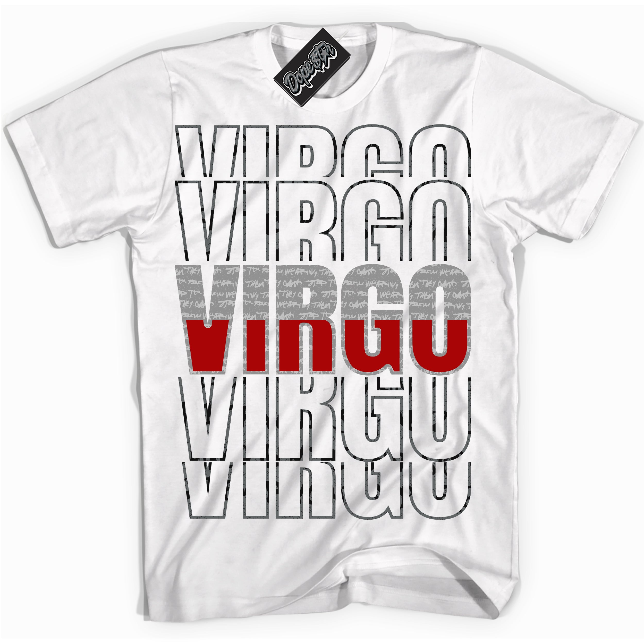 Cool White Shirt with “ Virgo” design that perfectly matches Rebellionaire 1s Sneakers.