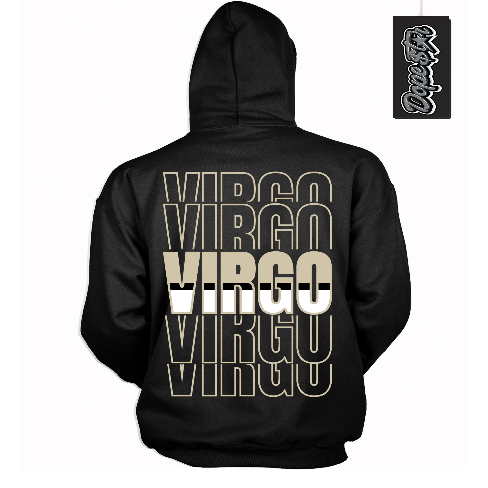 Cool Black Hoodie with “ Virgo ”  design that Perfectly Matches  Gratitude 11s Sneakers.