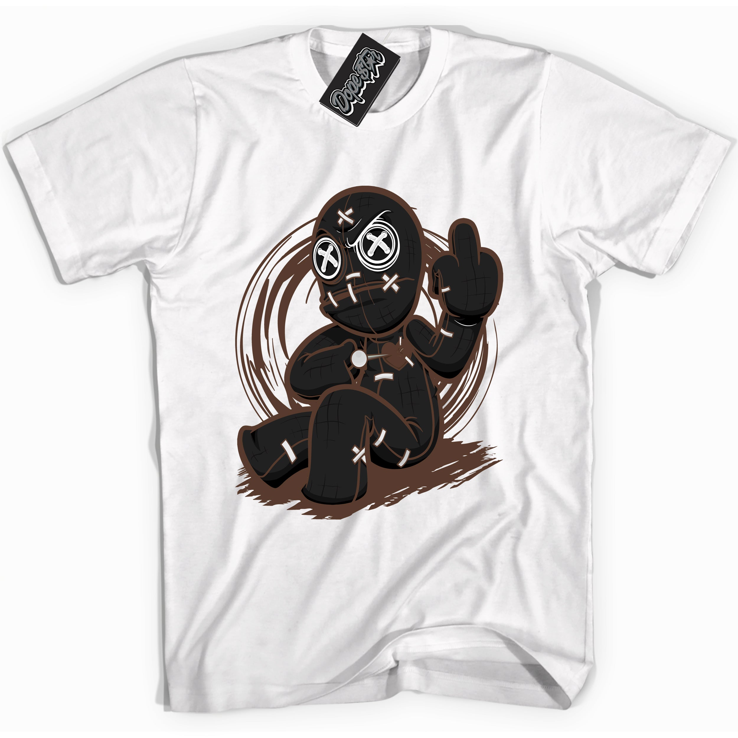 Cool White graphic tee with “ VooDoo Doll ” design, that perfectly matches Palomino 1s sneakers 
