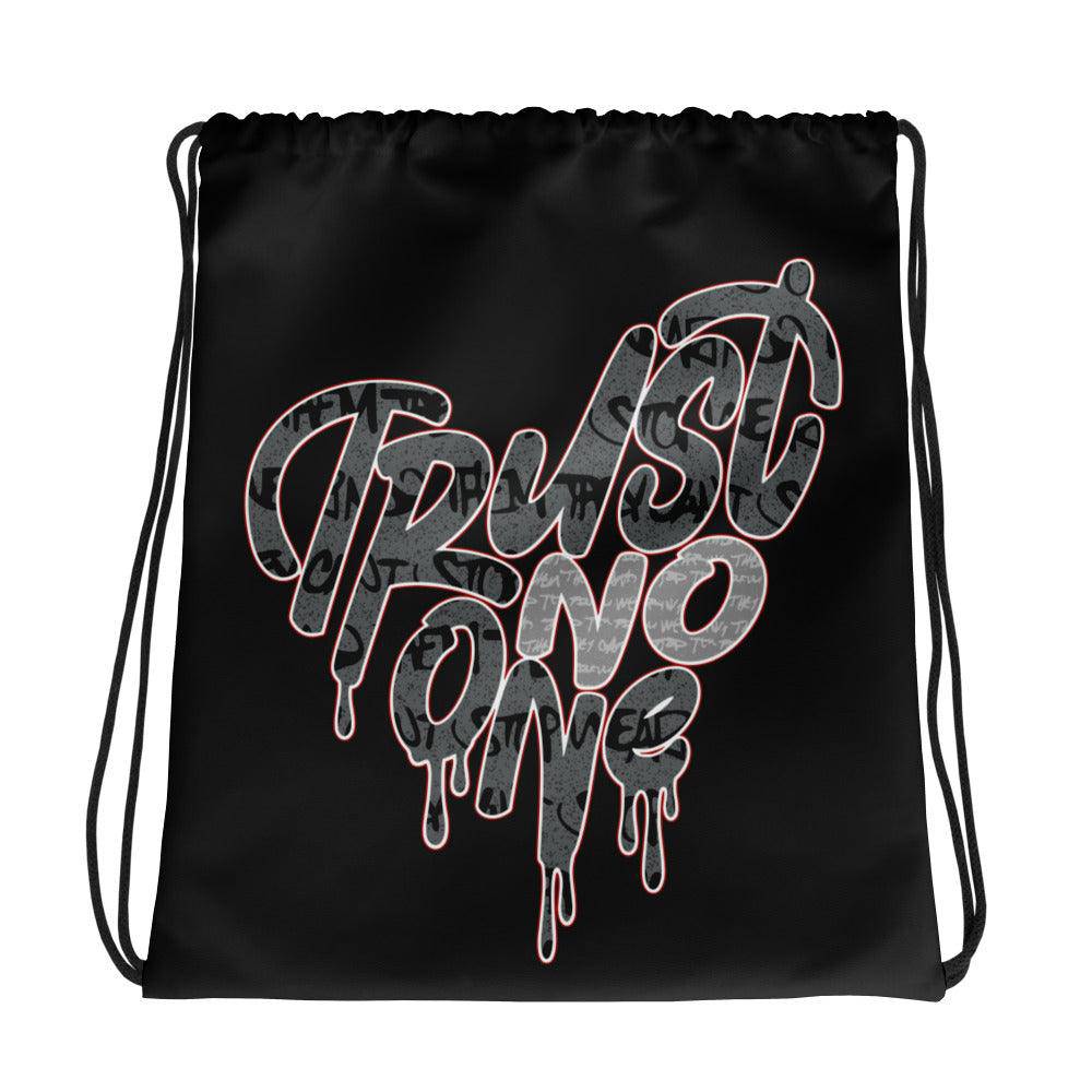 Rebellionaire 1s DopeStar Drawstring Bag Trust No One Heart