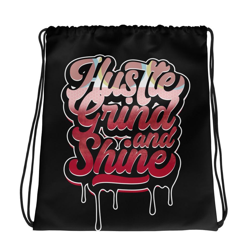 Amazing Black Hustle Grind And Shine Drawstring Bag AIR JORDAN 1 Retro High OG NEXT CHAPTER SPIDER-VERSE photo.