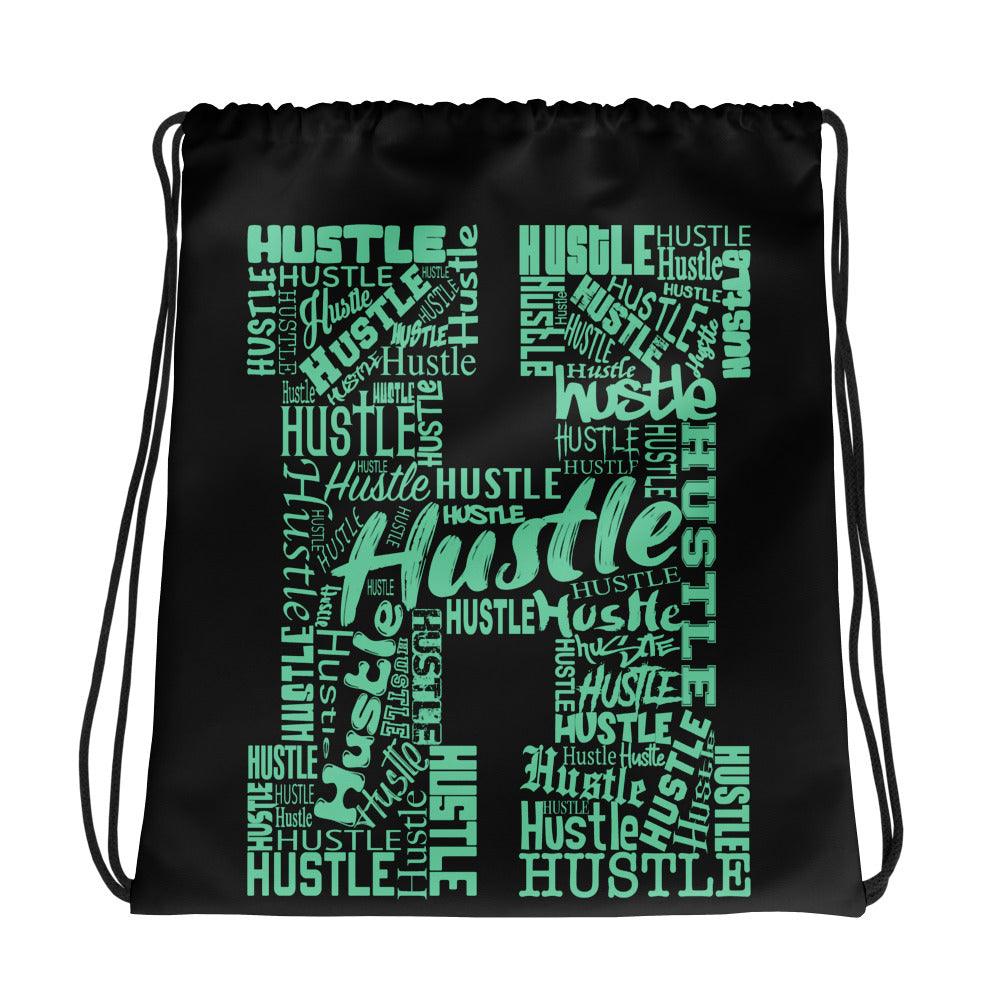 Amazing Black Hustle Drawstring Bag Nike Dunk Green Glow photo.