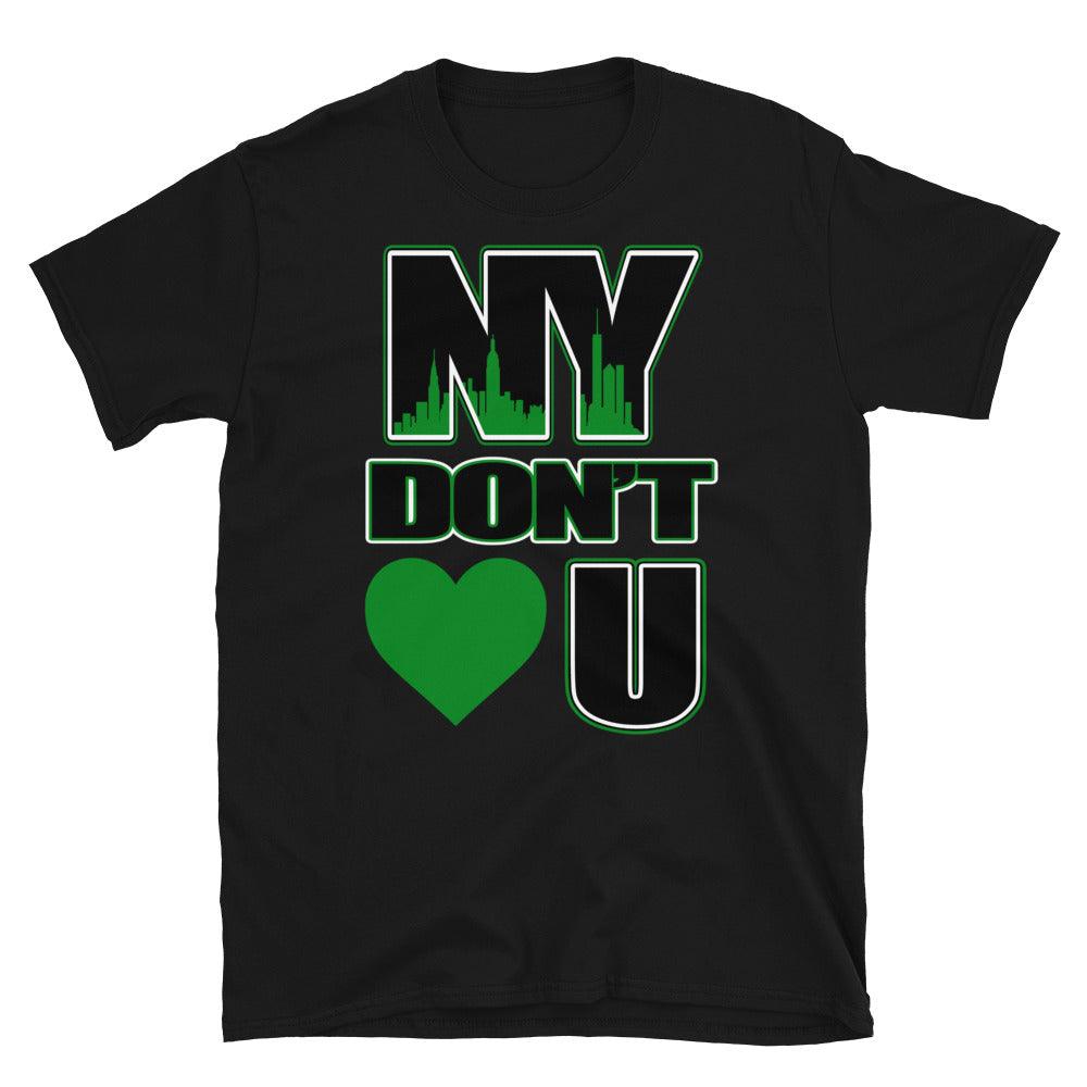 Air Jordan 1 Low Lucky Green Shirt - NY Don't Love You - Sneaker Shirts Outlet