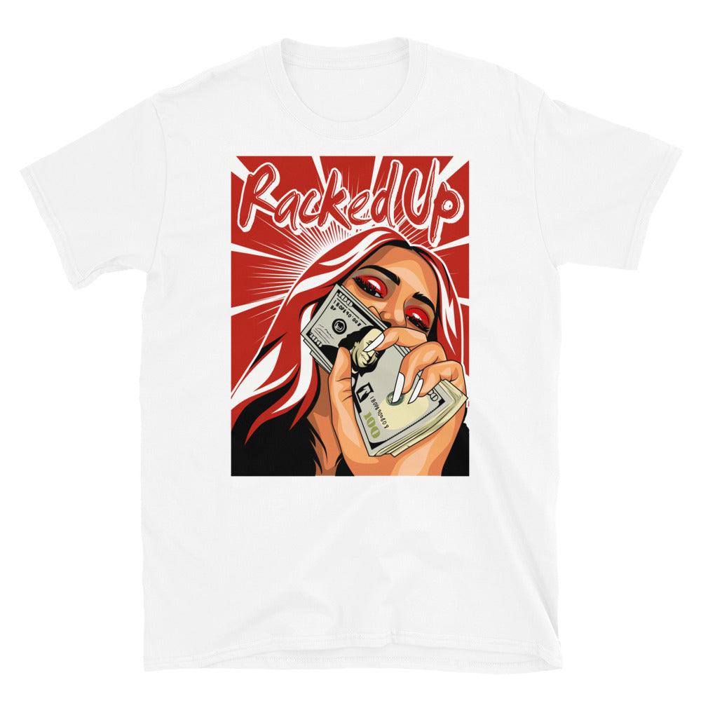 Nike Dunk High White Picante Red - Racked Up - Sneaker Shirts Outlet