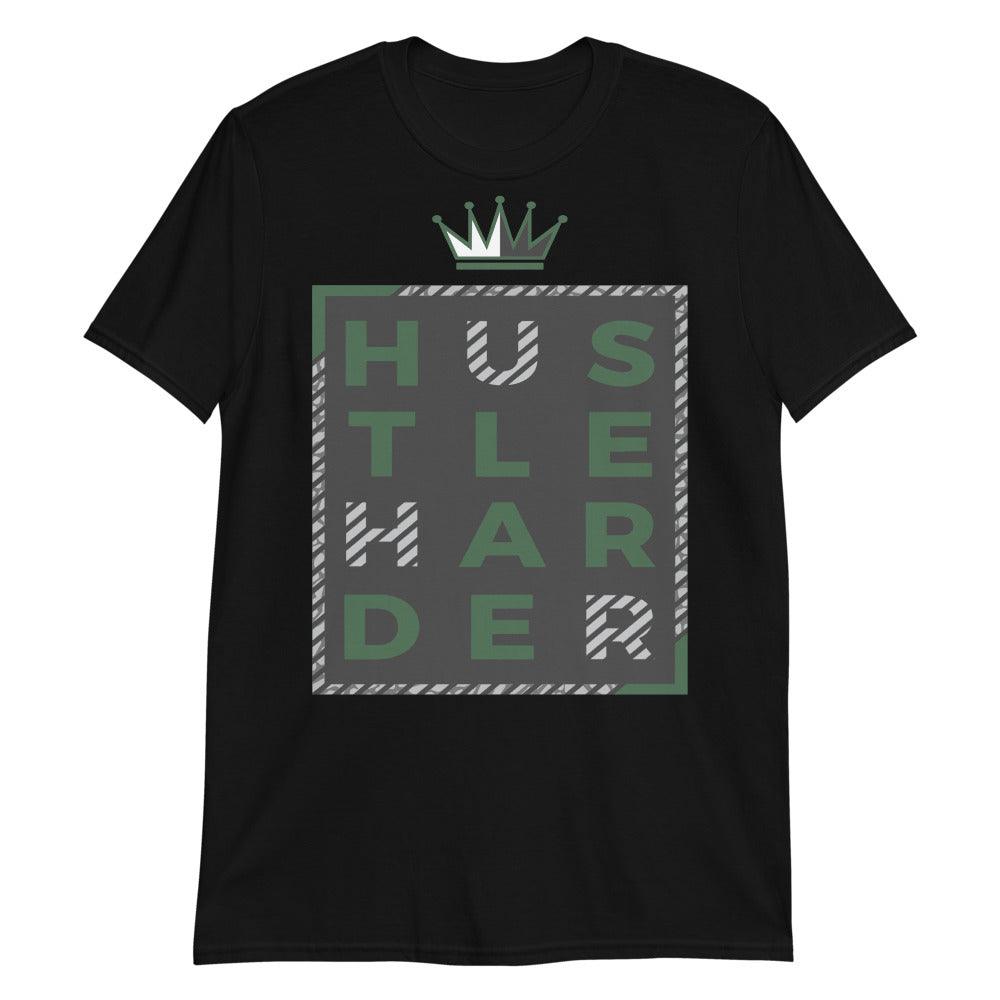 3s Pine Green Shirt Hustle Harder