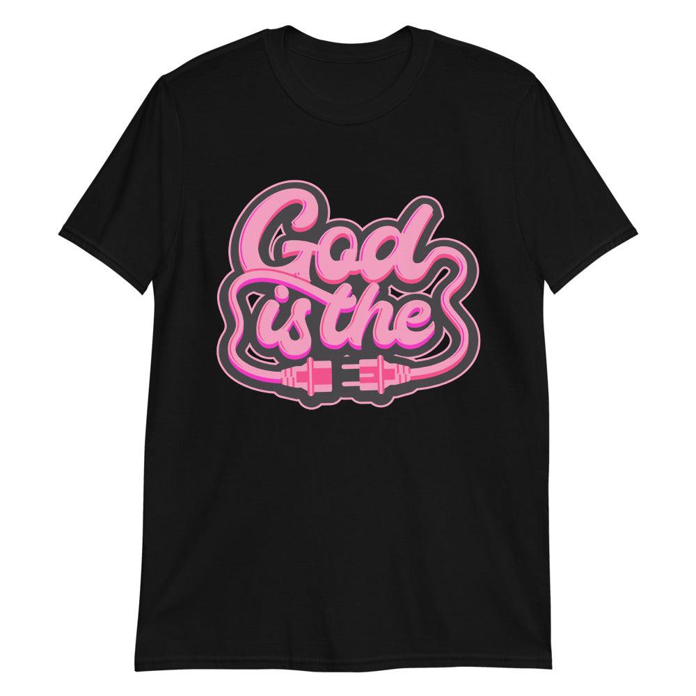 14s Low Shocking Pink Shirt God Is - Sneaker Shirts Outlet