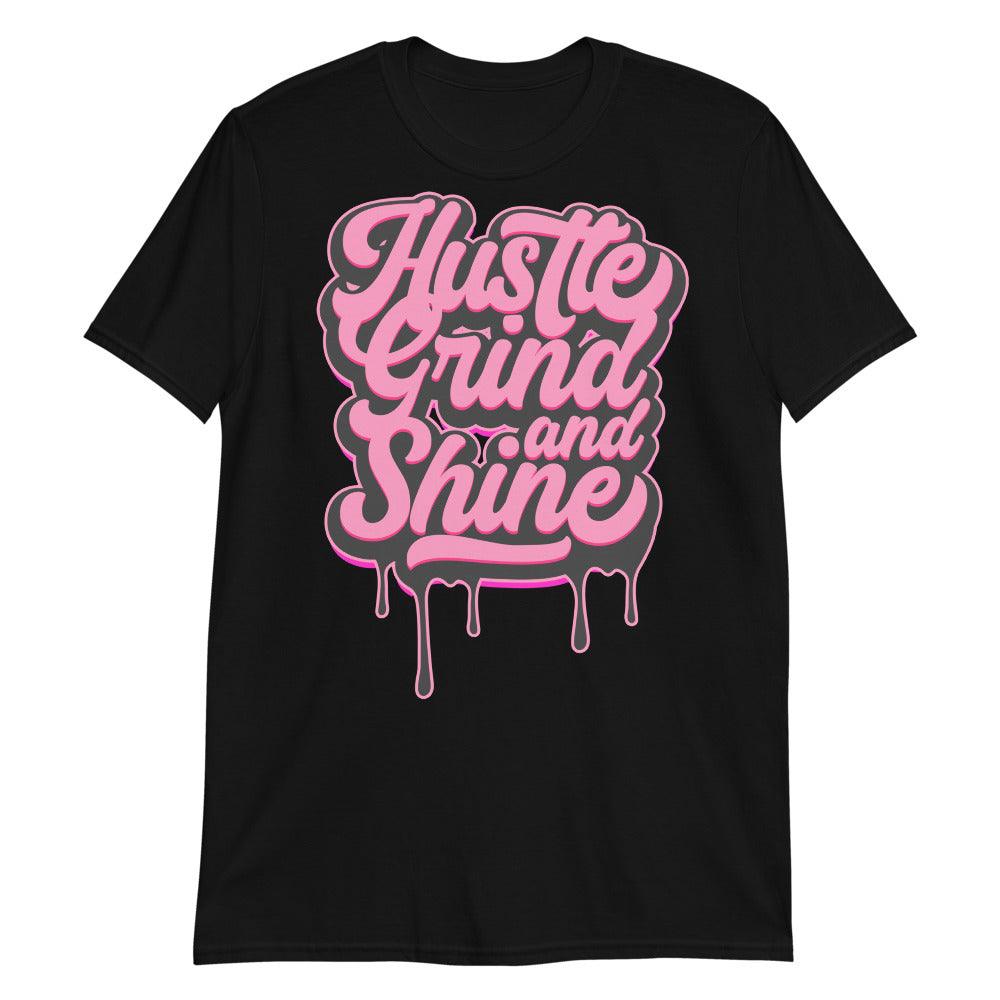 Shocking Pink 14s Shirt Hustle Grind Shine - Sneaker Shirts Outlet