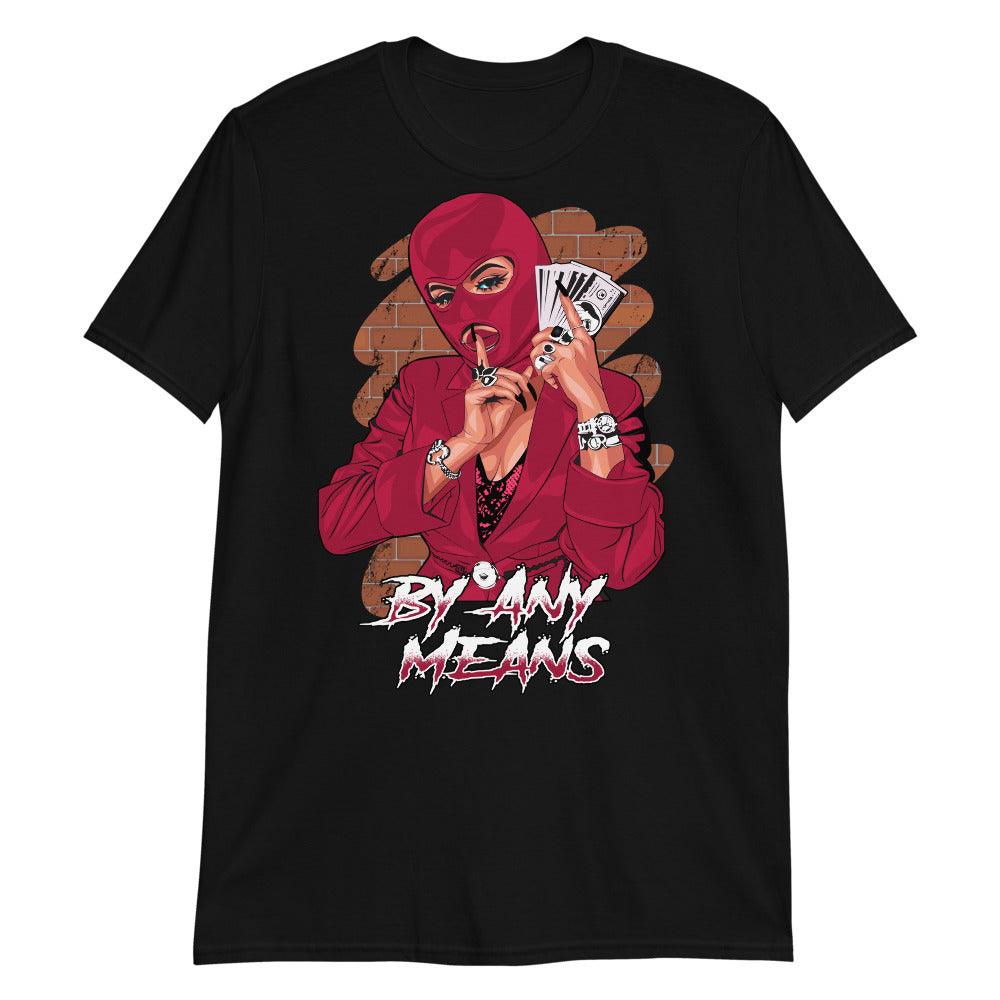 1s Bred Patent Shirt By Any Means - Sneaker Shirts Outlet