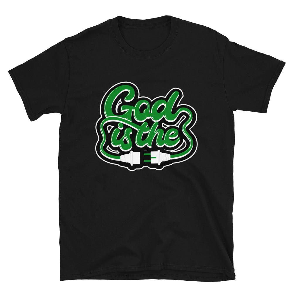 Air Jordan 1 Low Lucky Green Shirt - God Is The Plug - Sneaker Shirts Outlet