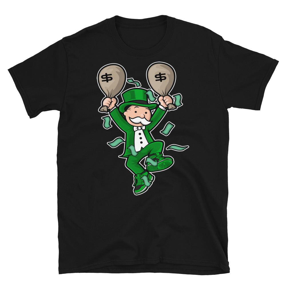 Air Jordan 1 Low Lucky Green Shirt - Monopoly Man - Sneaker Shirts Outlet