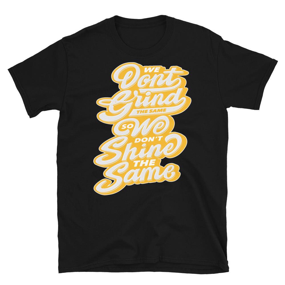 Air Jordan 11 Low Yellow Snakeskin - Don't Grind Don't Shine The Same - Sneaker Shirts Outlet
