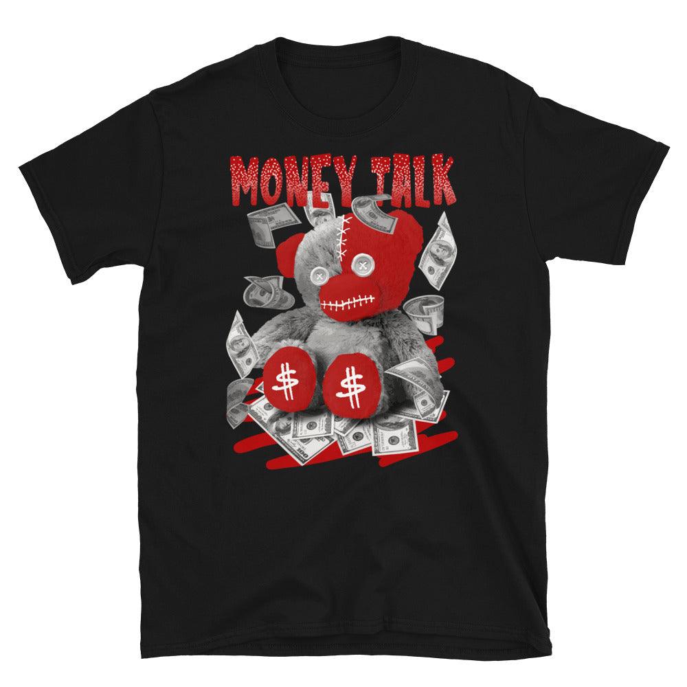 Nike Dunk High White Picante Red - Money Talk Bear - Sneaker Shirts Outlet