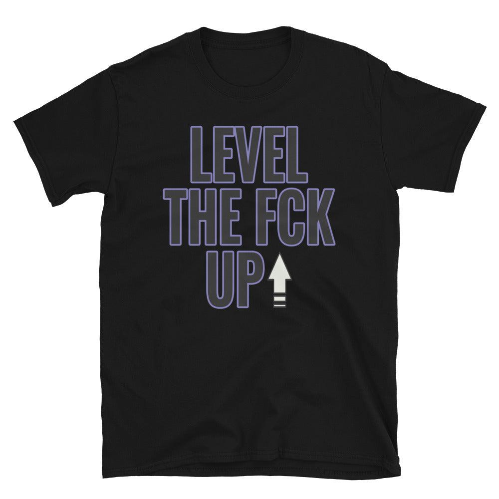 Air Jordan 1 Mid Purple Black - Level Up - Sneaker Shirts Outlet