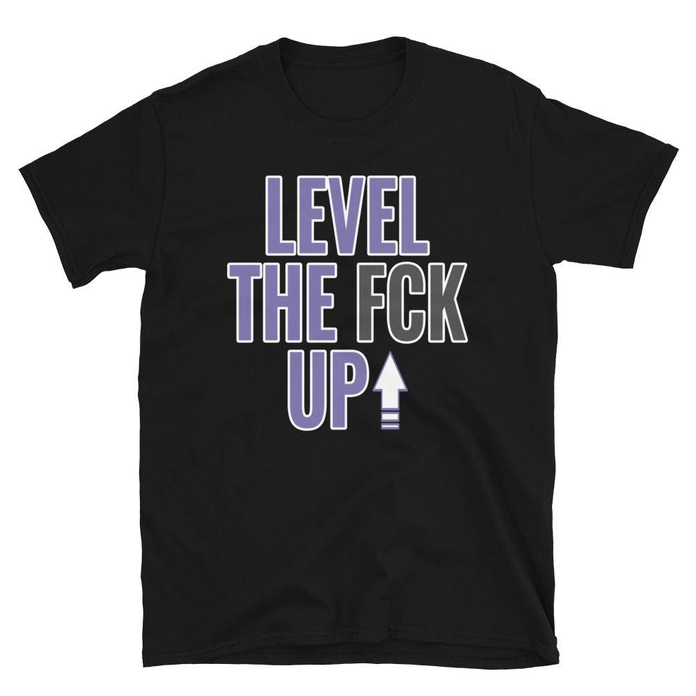 Air Jordan 1 Mid White Black Purple - Level Up - Sneaker Shirts Outlet