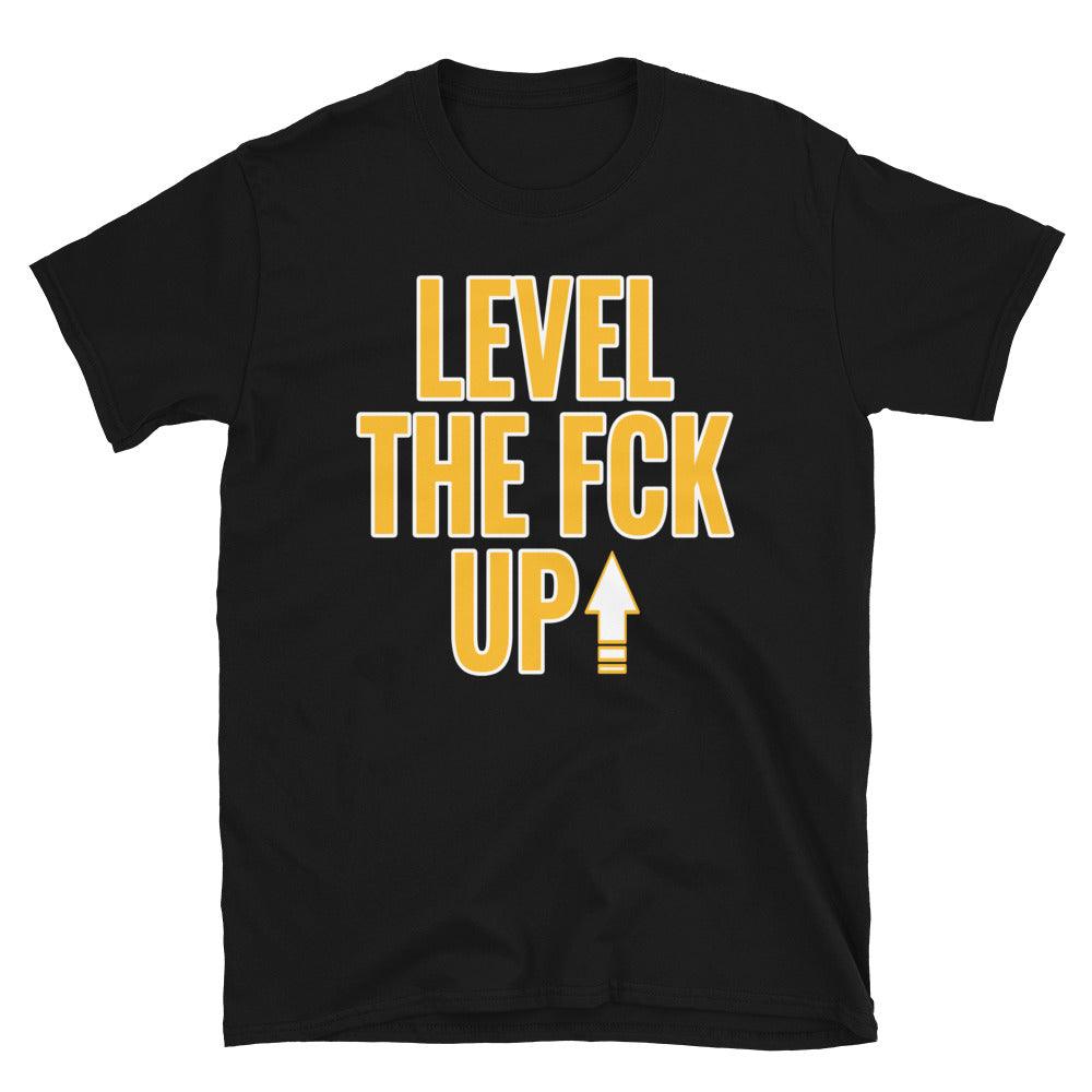 Air Jordan 1 Mid White University Gold - Level Up - Sneaker Shirts Outlet