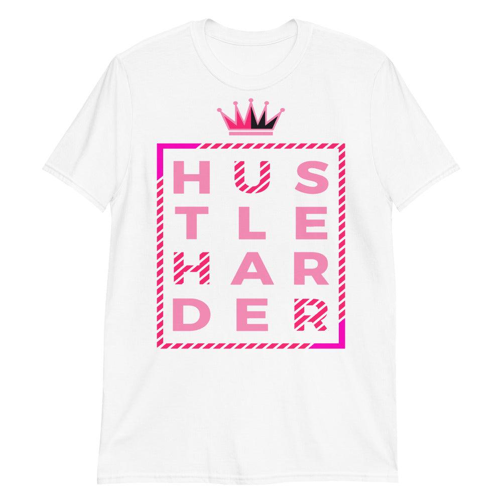 14s Low Shocking Pink Shirt Hustle Harder