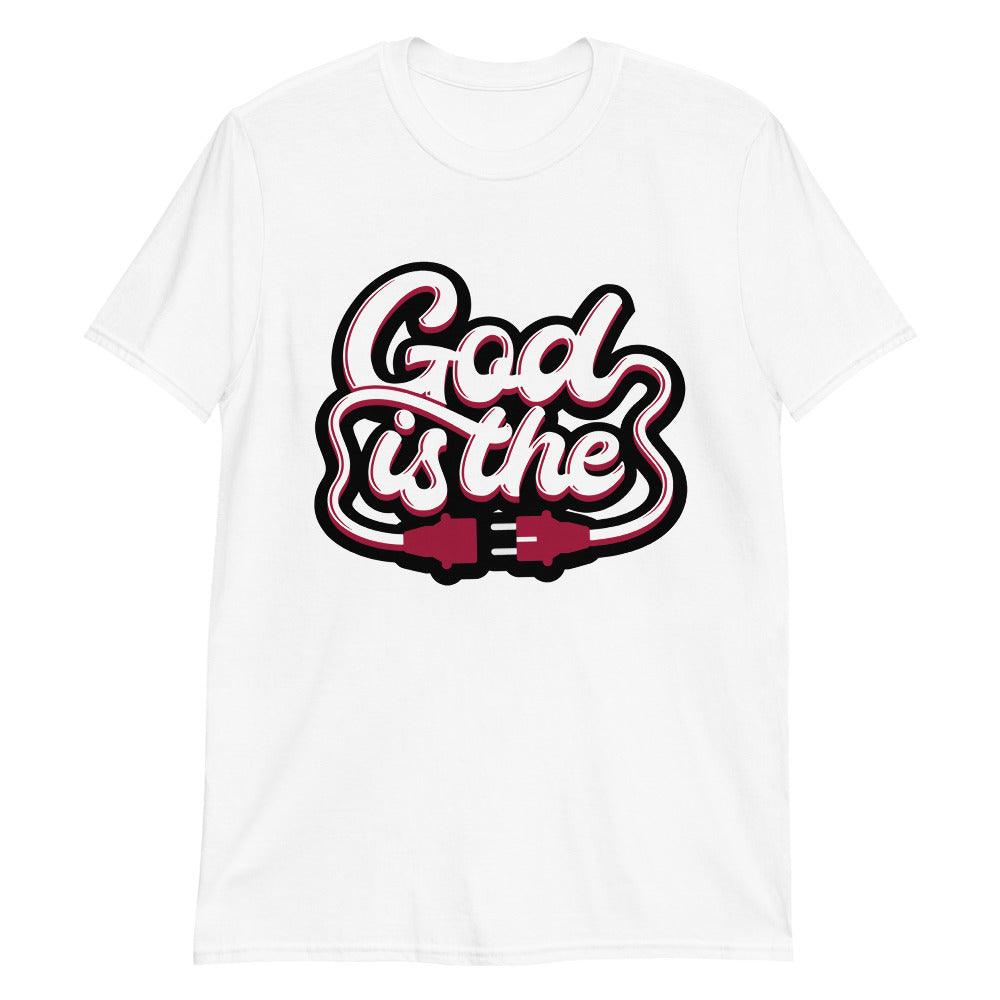 1s Bred Patent Shirt God Is The Plug - Sneaker Shirts Outlet