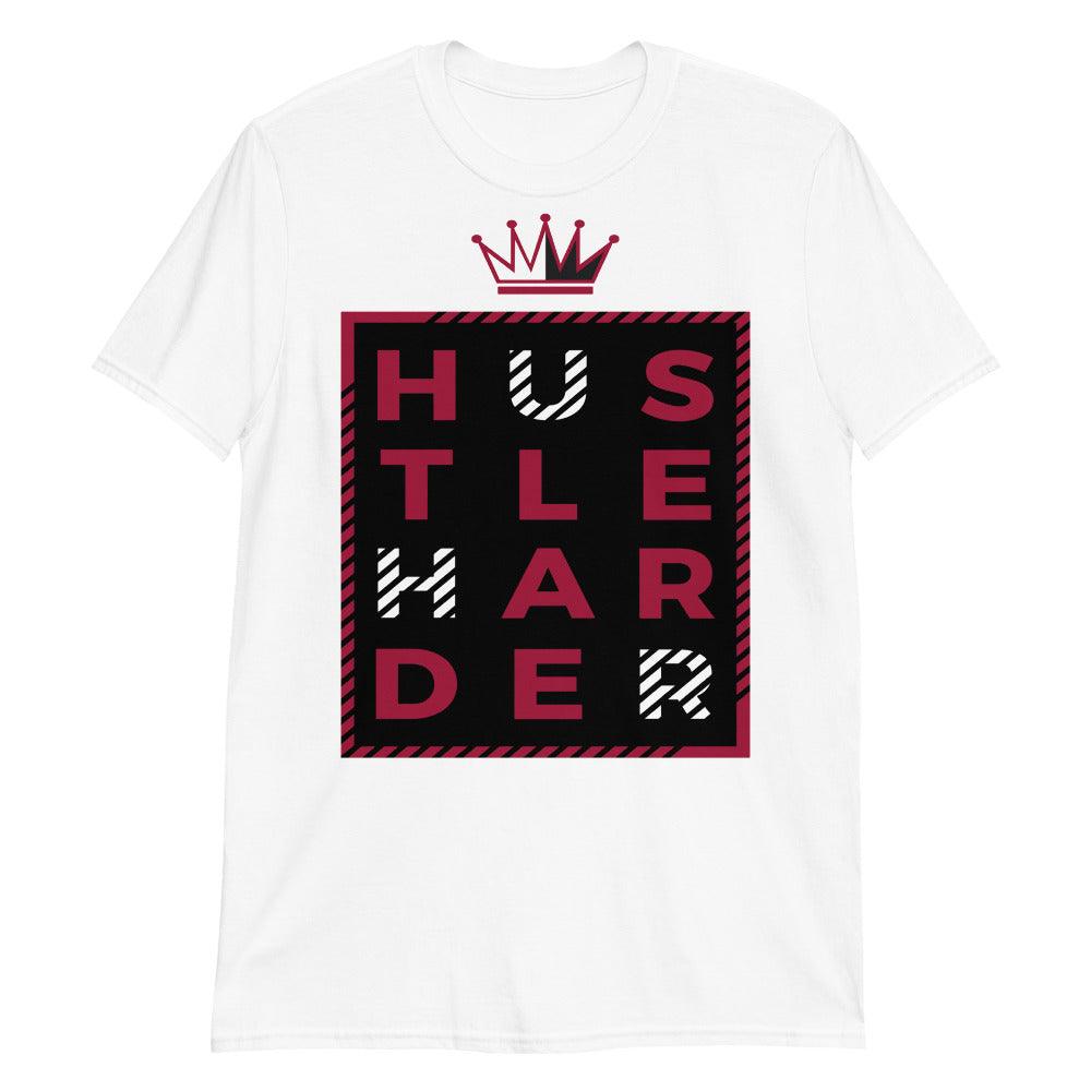 1s Bred Patent Shirt Hustle Harder - Sneaker Shirts Outlet