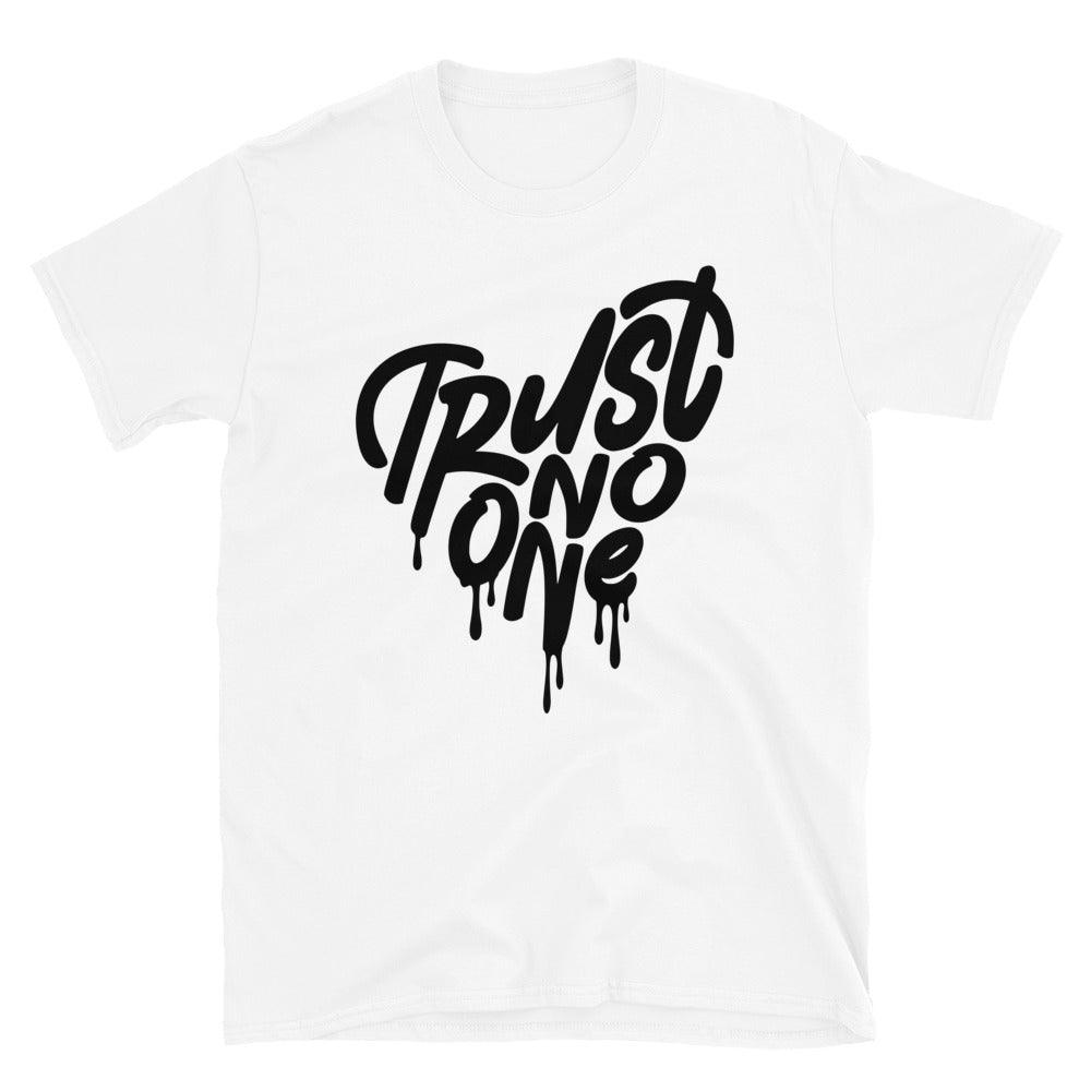 1s Mid Diamond Shirt Trust No One Heart - Sneaker Shirts Outlet