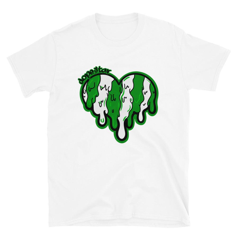 Air Jordan 1 Low Lucky Green Shirt - Melting Heart - Sneaker Shirts Outlet