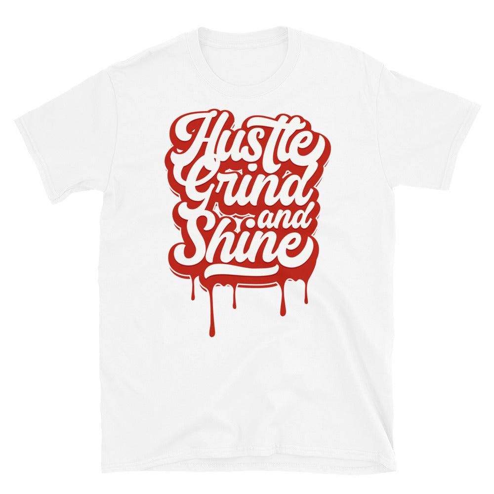 Nike Dunk High White Picante Red - Hustle Grind & Shine - Sneaker Shirts Outlet