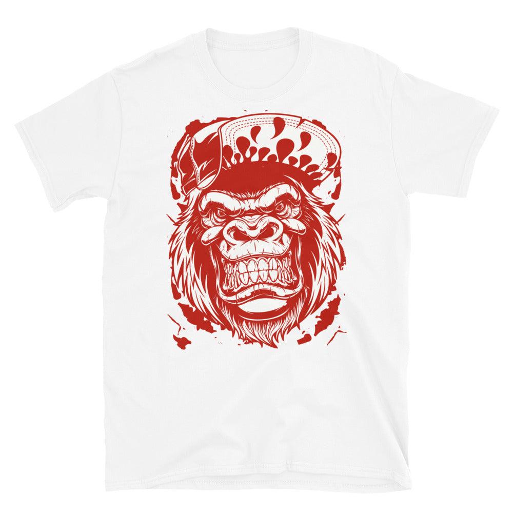 Nike Dunk High White Picante Red - Gorilla Beast - Sneaker Shirts Outlet