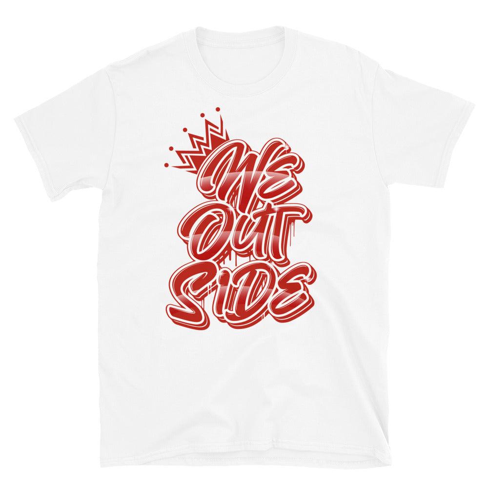 Nike Dunk High White Picante Red - We Outside - Sneaker Shirts Outlet